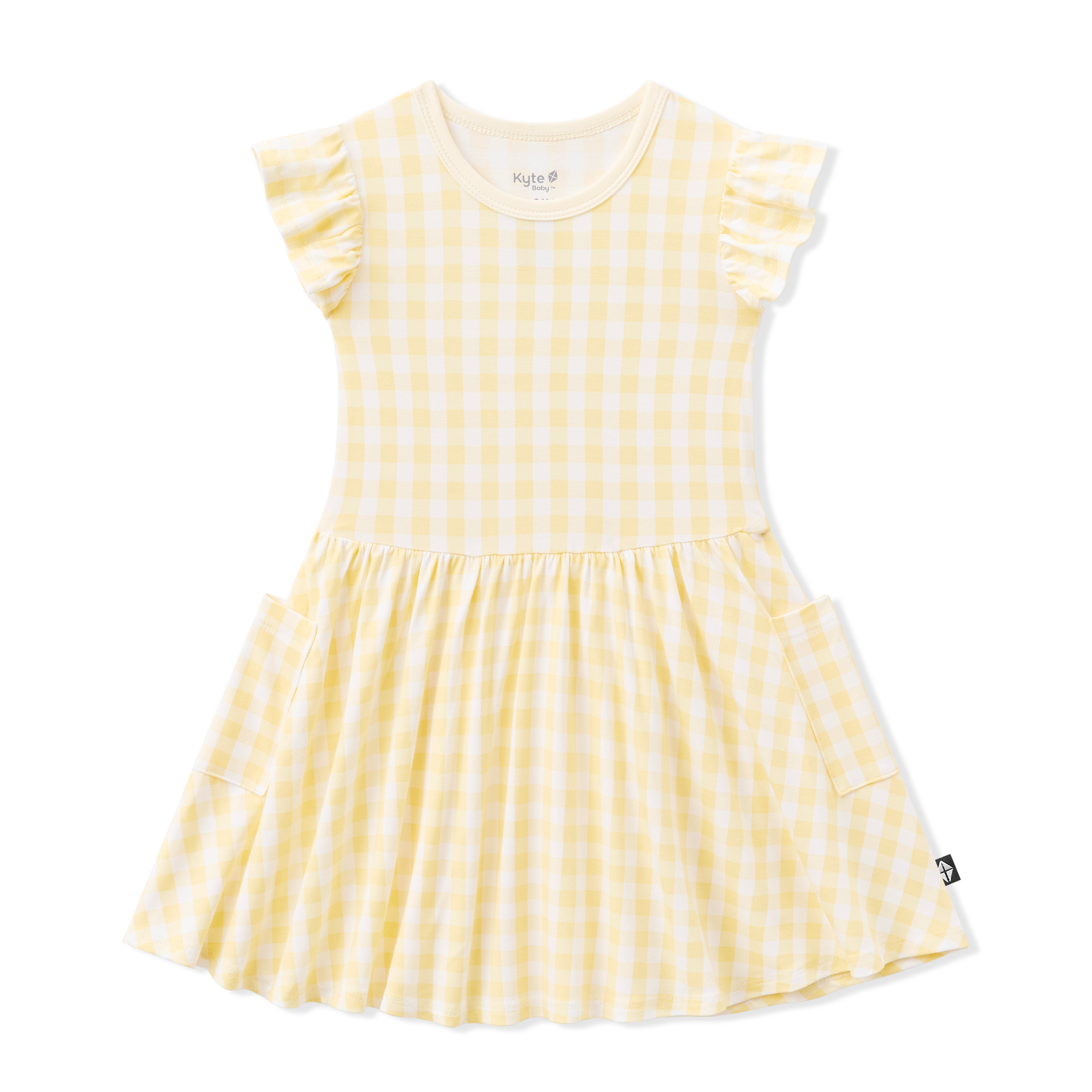 Product photo of the Pocket Dress in Gingham Chamomile
