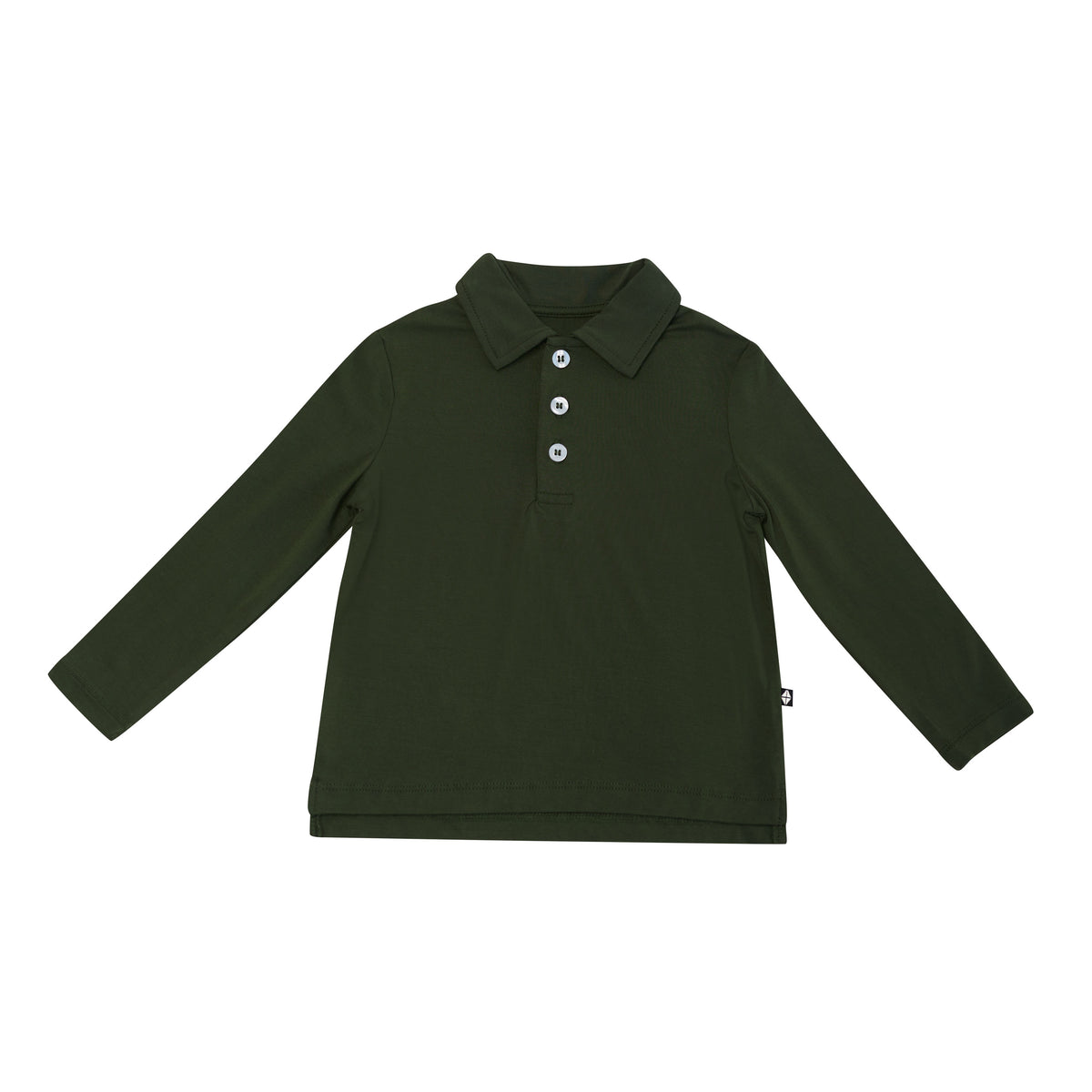 Product photo of the Toddler Long Sleeve Polo in Fir