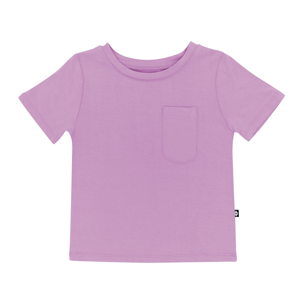 Purple Toddler Crew Neck Tee in Poi