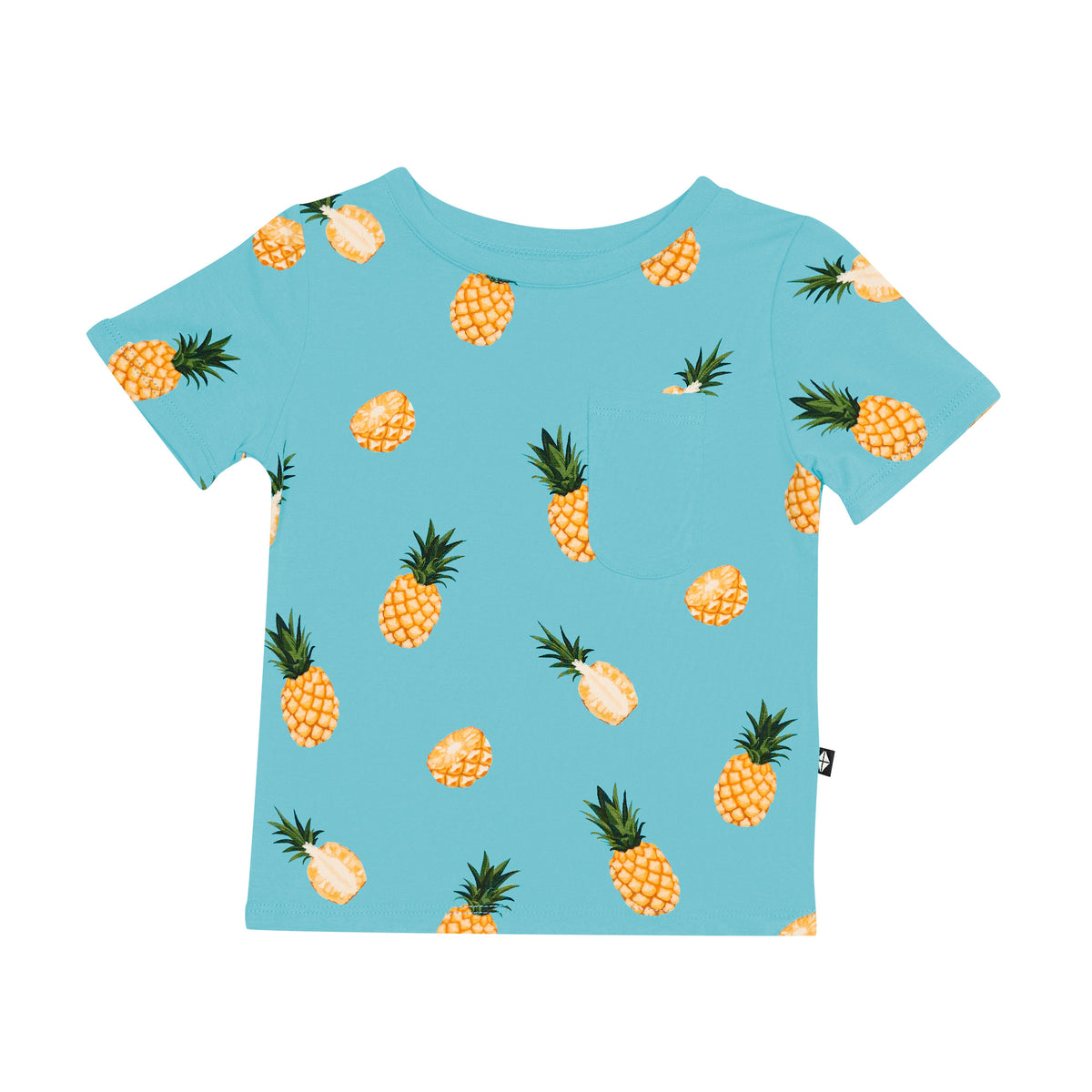 Toddler Crew Neck Tee in Pineapple