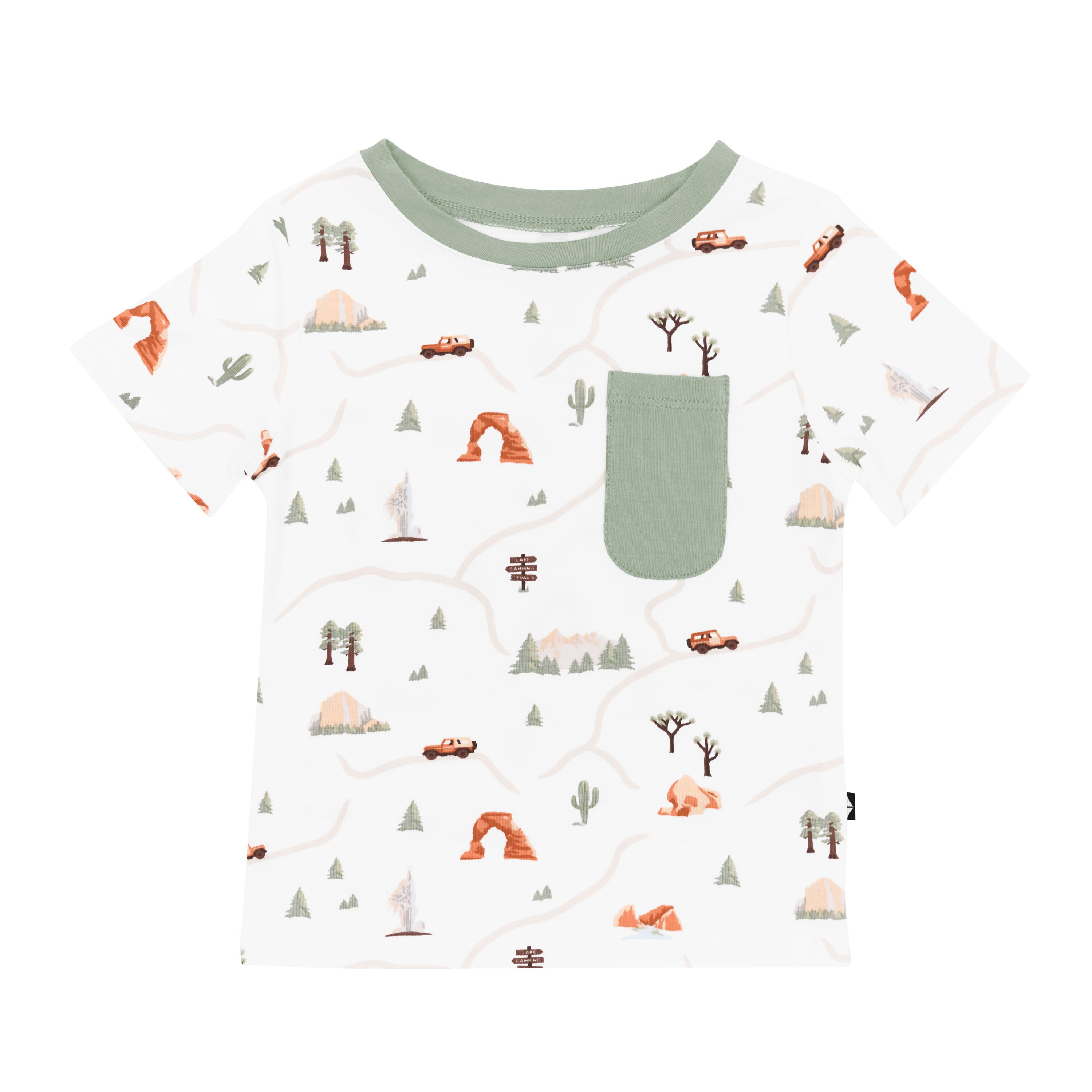 Kyte Baby's Toddler Crew Neck Tee in Road Trip