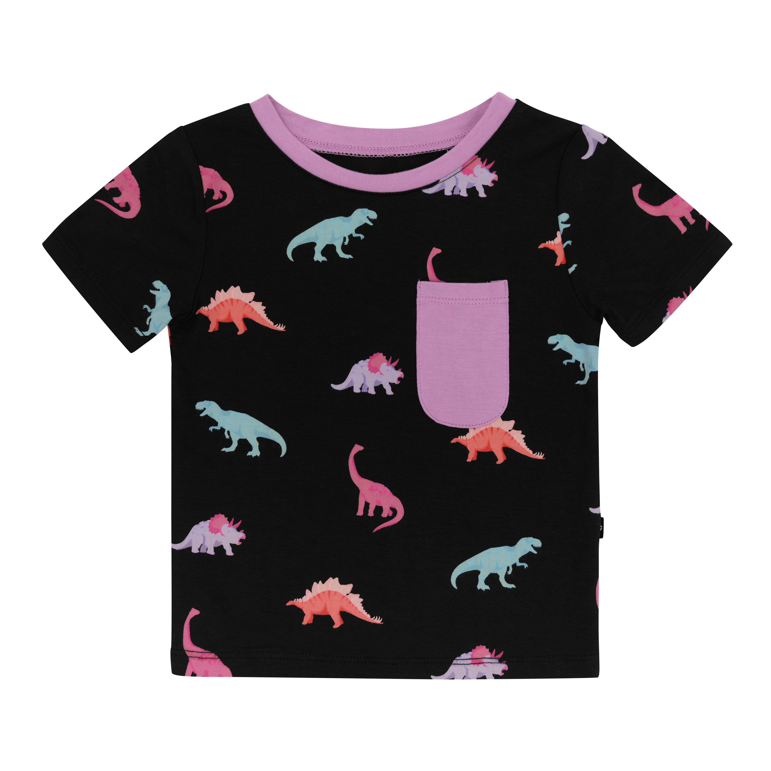 Kyte Baby Short Sleeve Toddler Crew Neck Tee in Midnight Roar