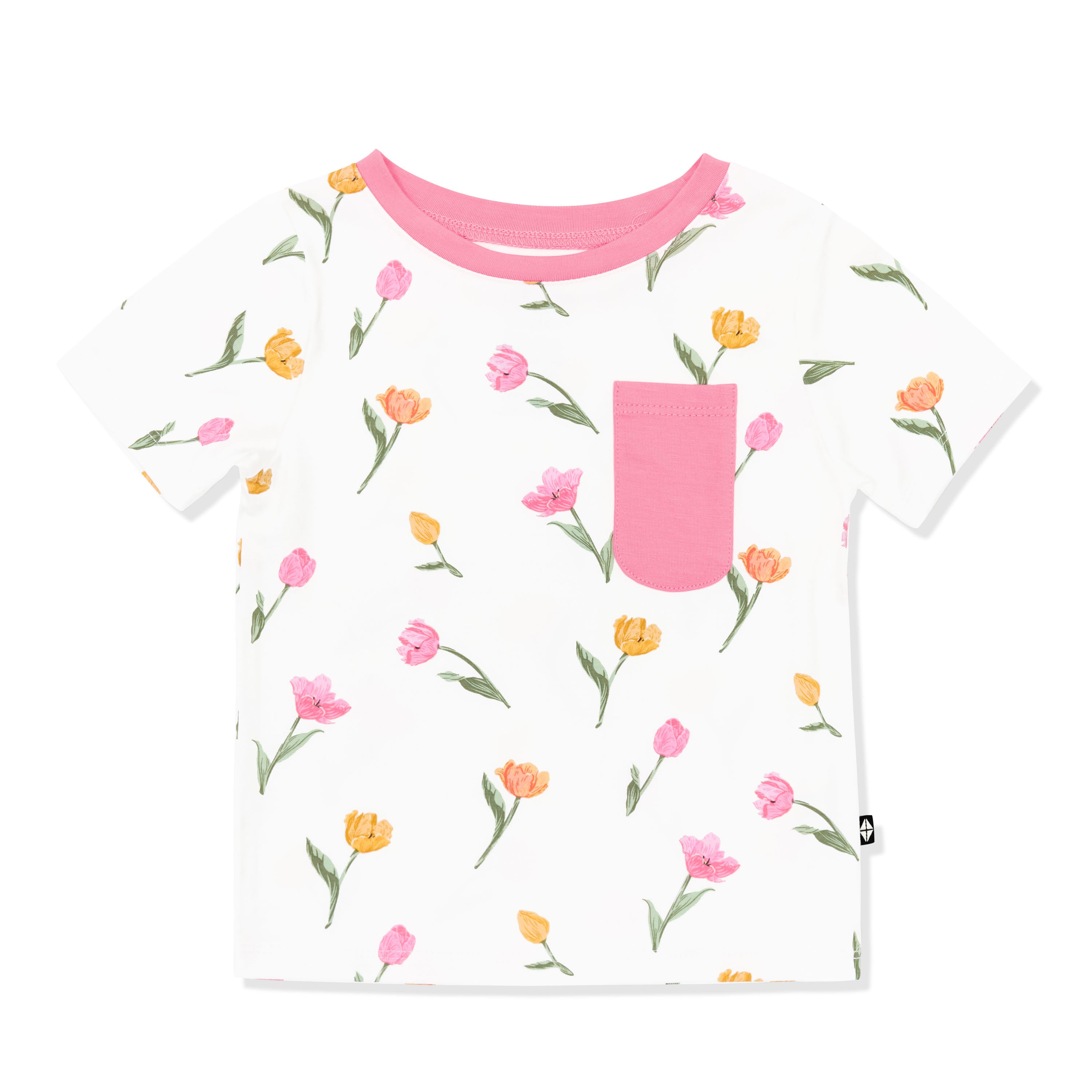 Product photo of the Toddler Crew Neck Tee in Tulip