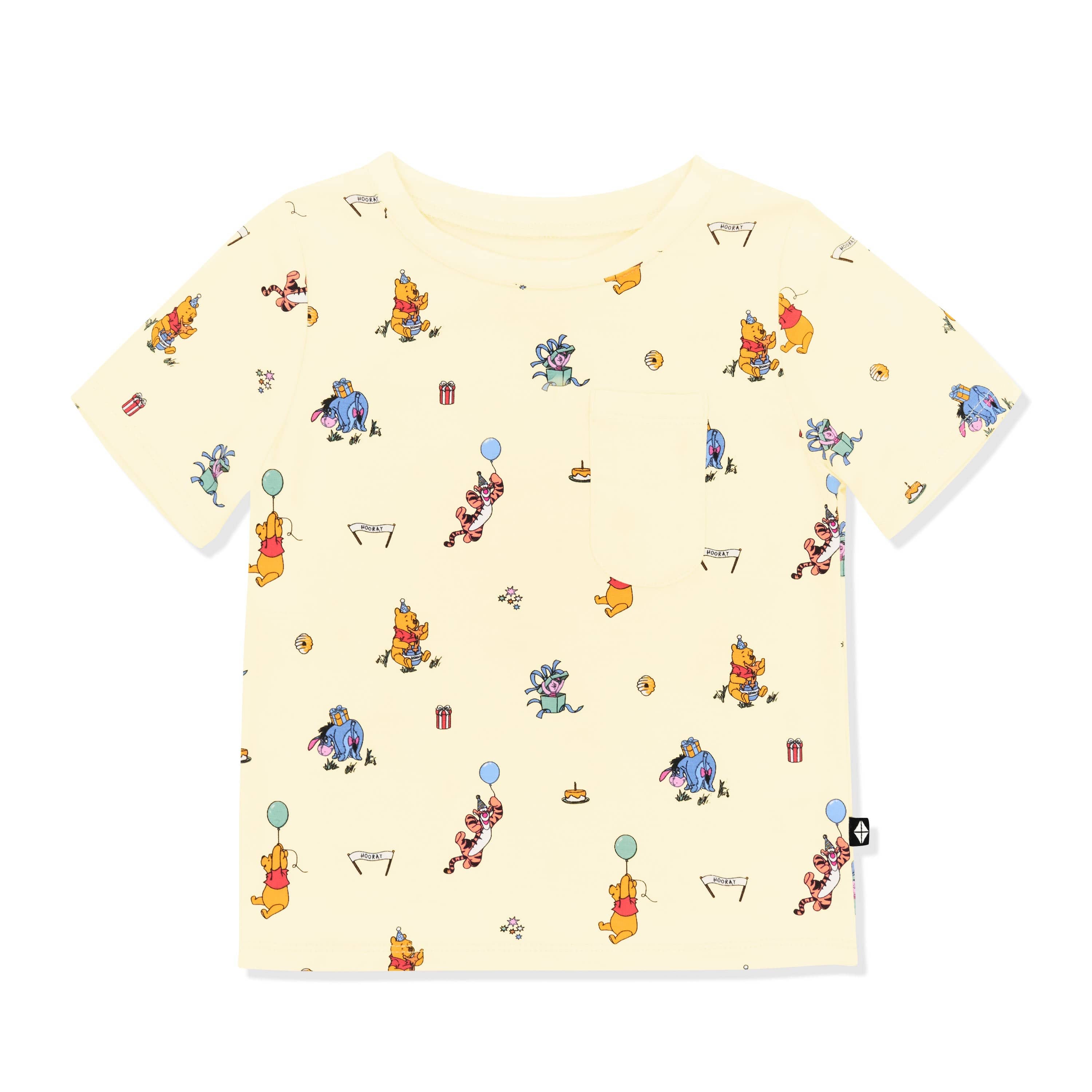Product photo of the Toddler Crew Neck Tee in Winnie the Pooh Celebration
