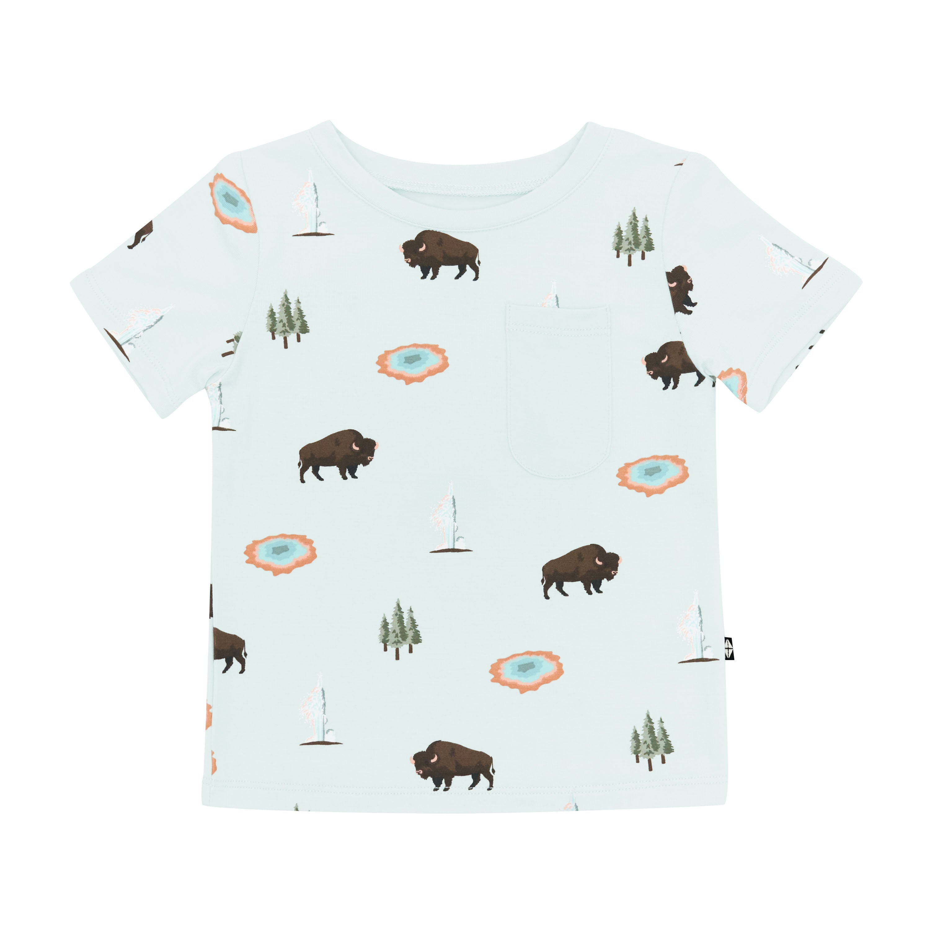 Toddler Crew Neck Tee in Yellowstone