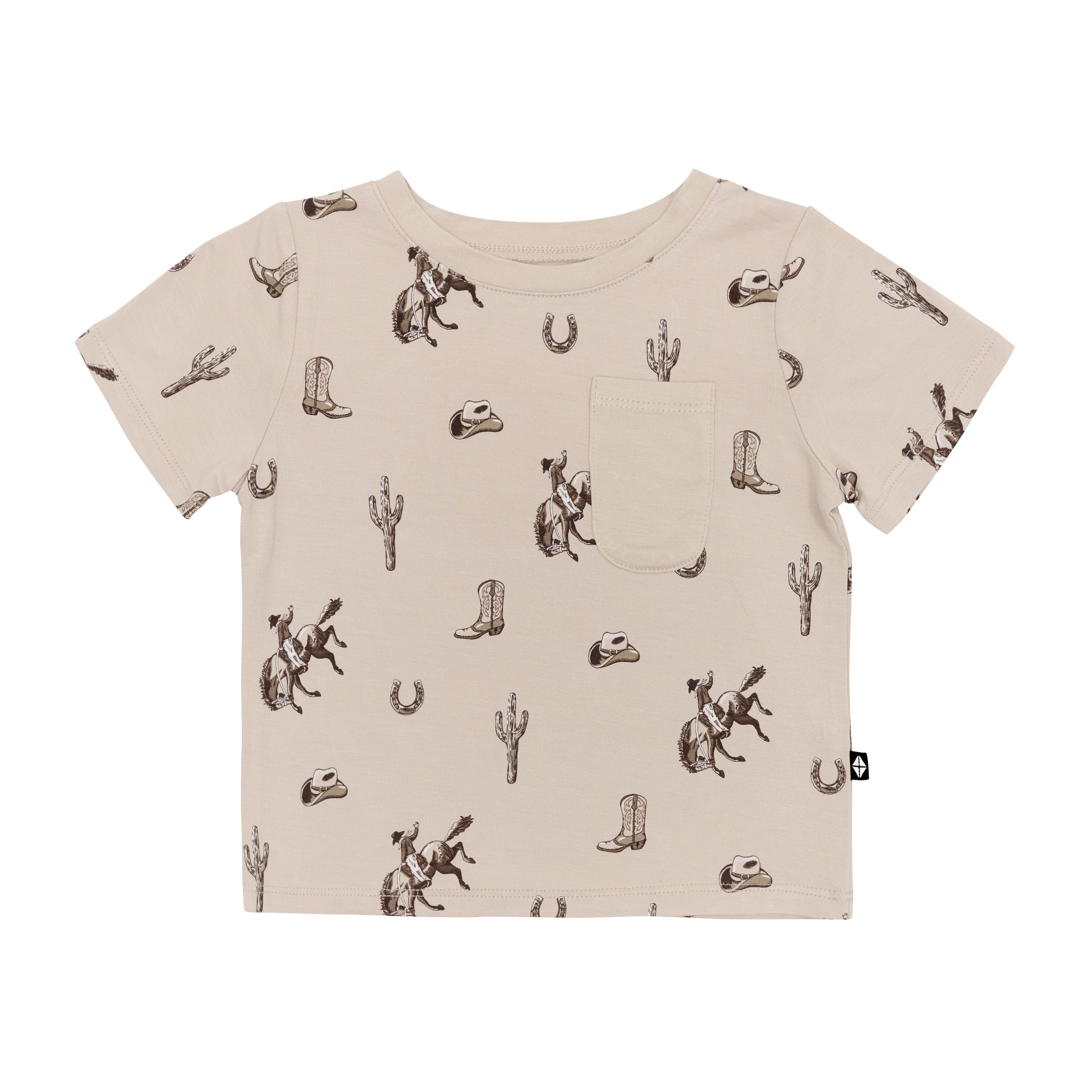 Product photo of the Toddler Crew Neck Tee in Classic Cowboy