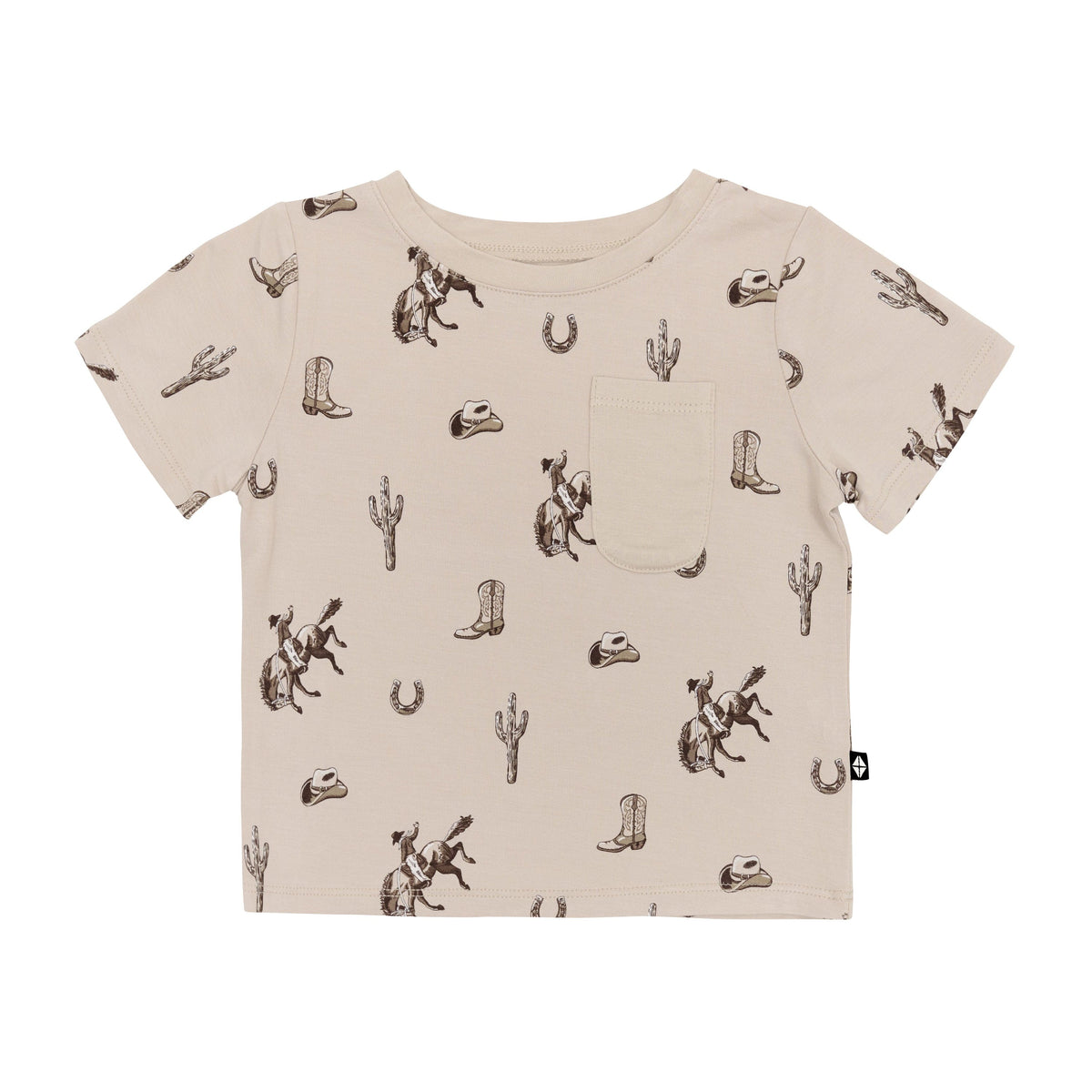 Product photo of the Toddler Crew Neck Tee in Classic Cowboy