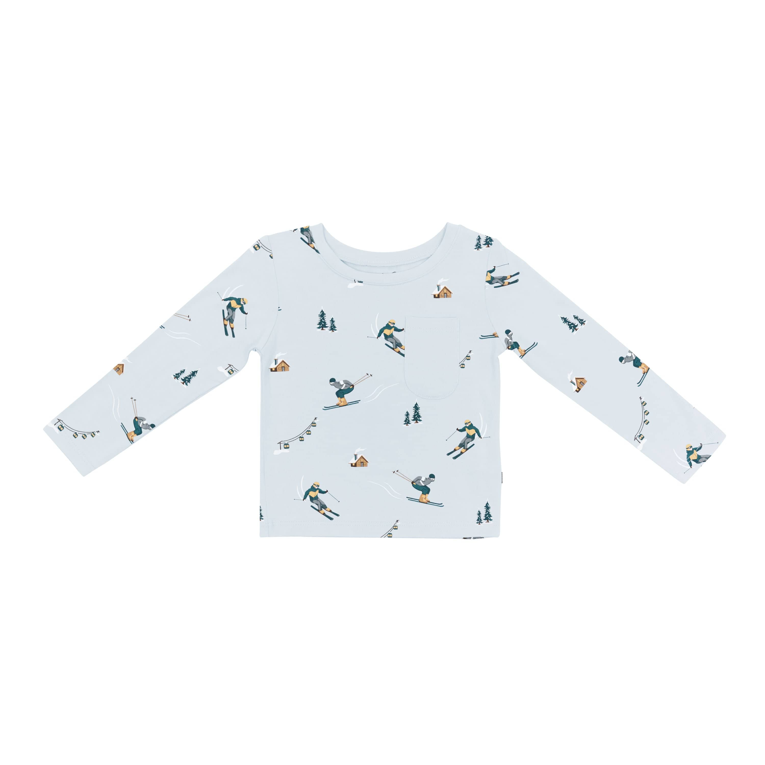 Product photo of the Long Sleeve Toddler Crew Neck Tee in Ski
