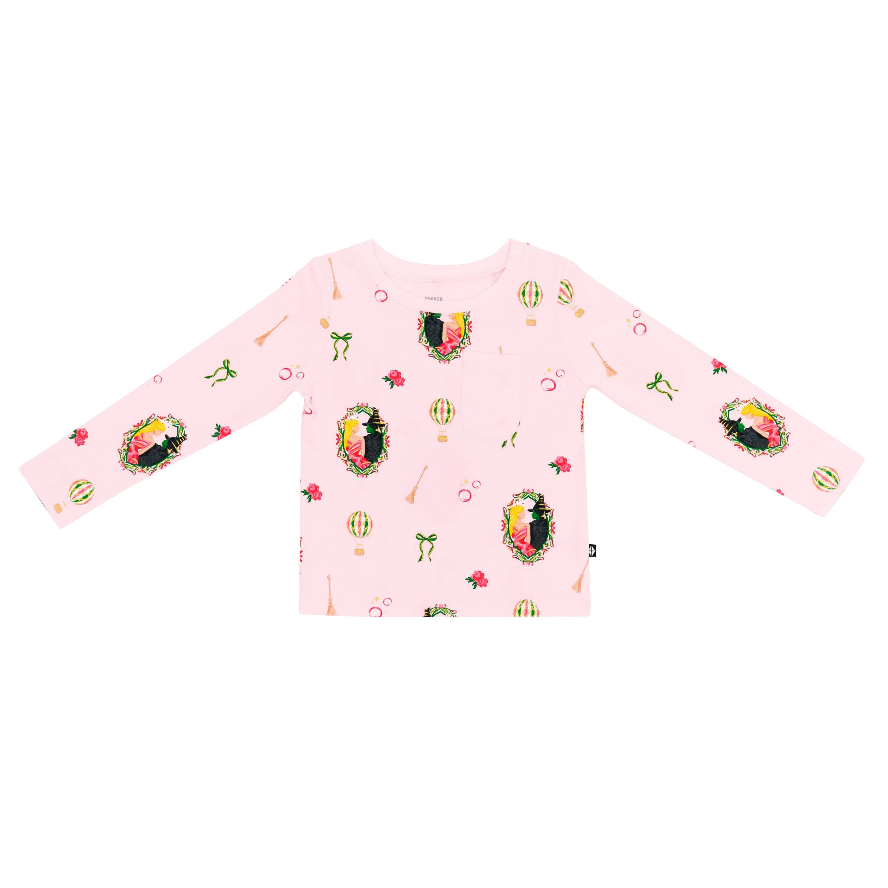 Product photo of the Long Sleeve Toddler Crew Neck Tee in Wicked