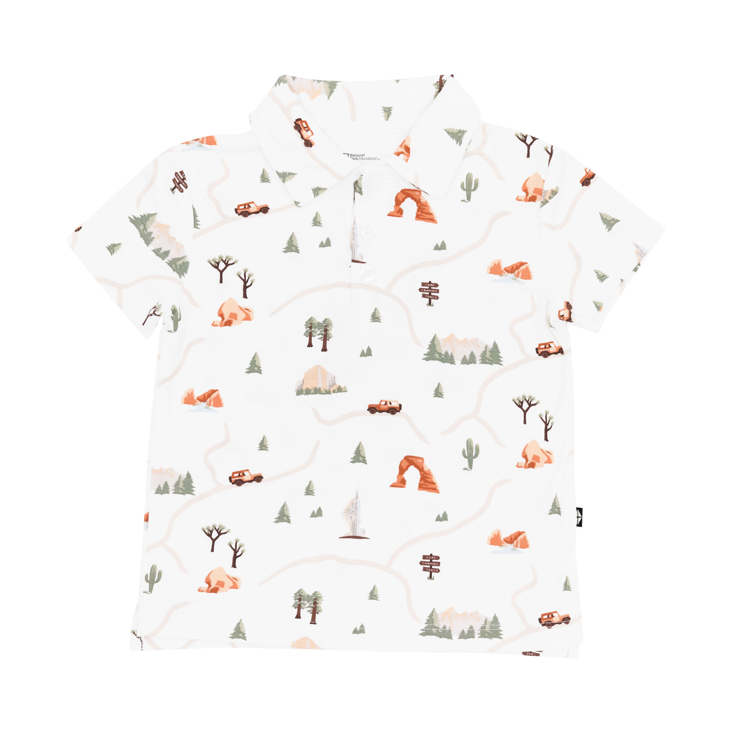 Kyte Baby's Toddler Short Sleeve Polo in Road Trip