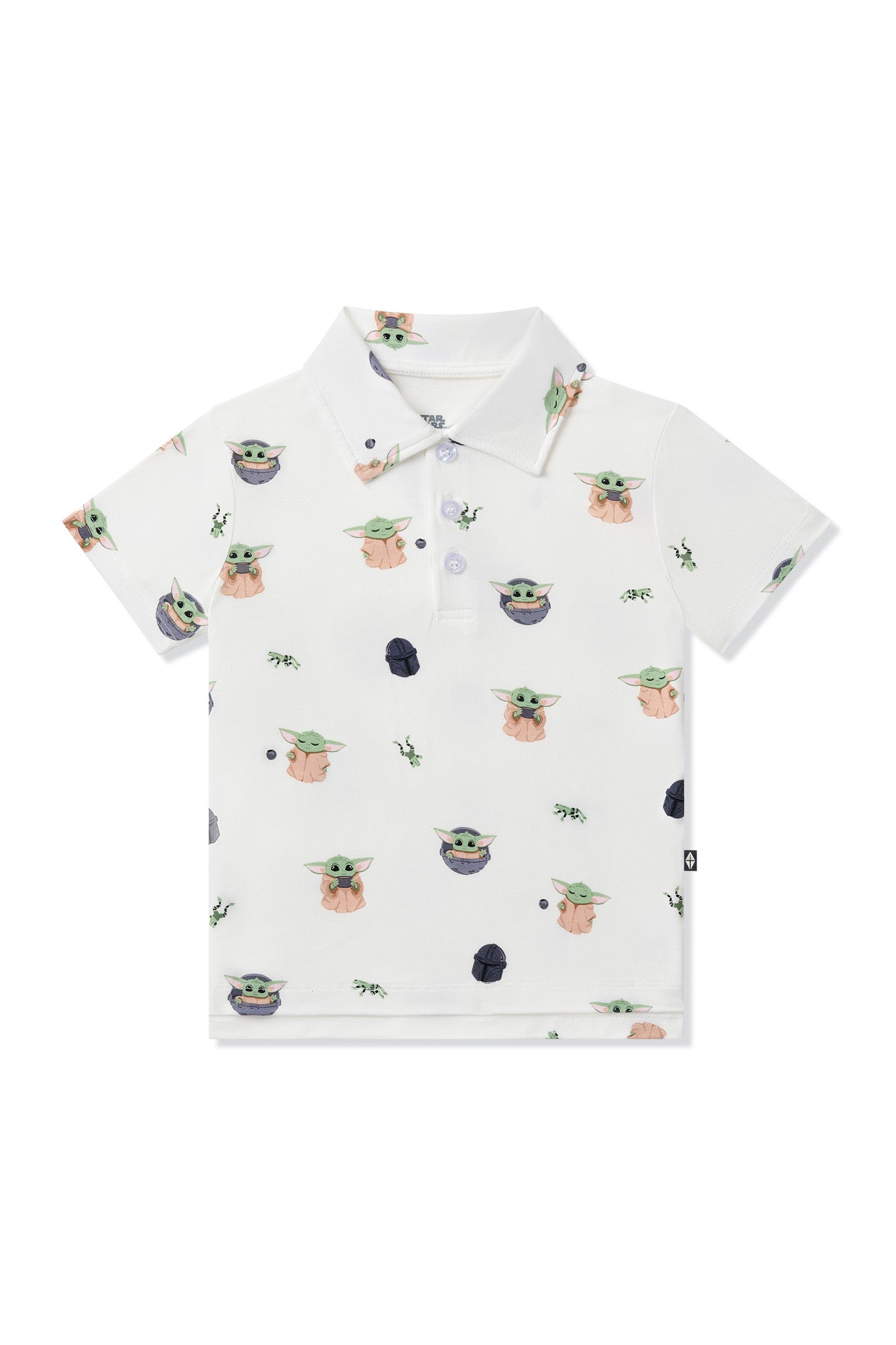 Product photo of the Toddler Short Sleeve Polo in Grogu™ on a white surface