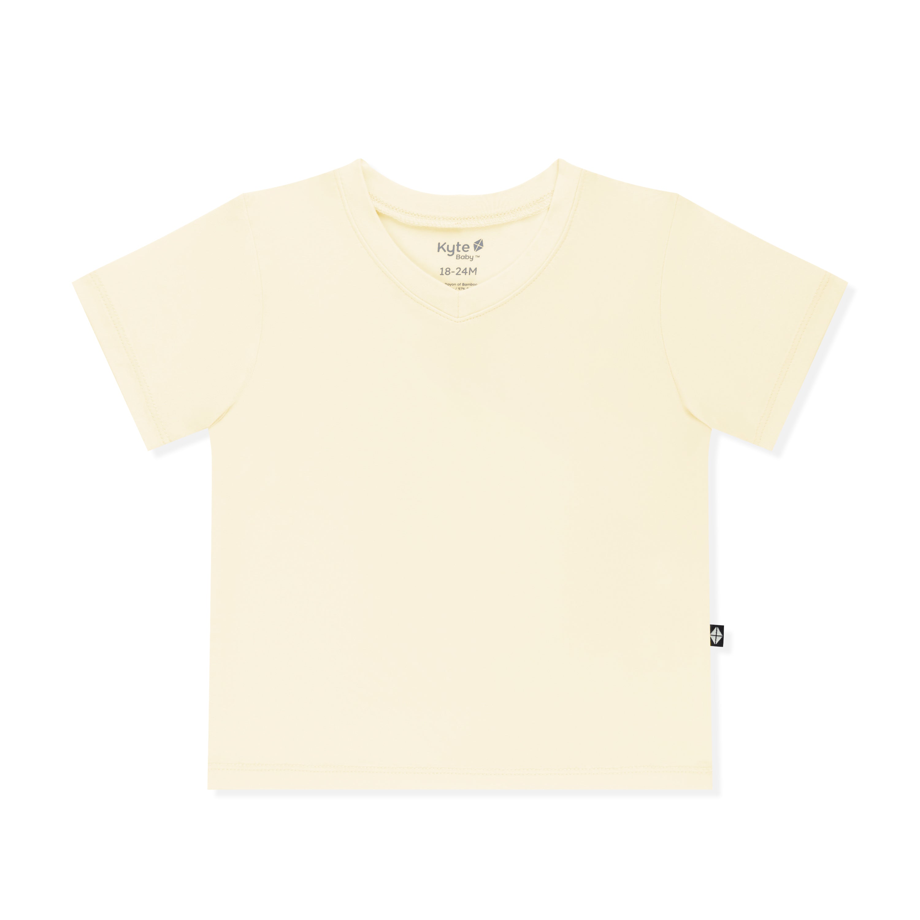 Product photo of the Toddler V-Neck Tee in Chamomile