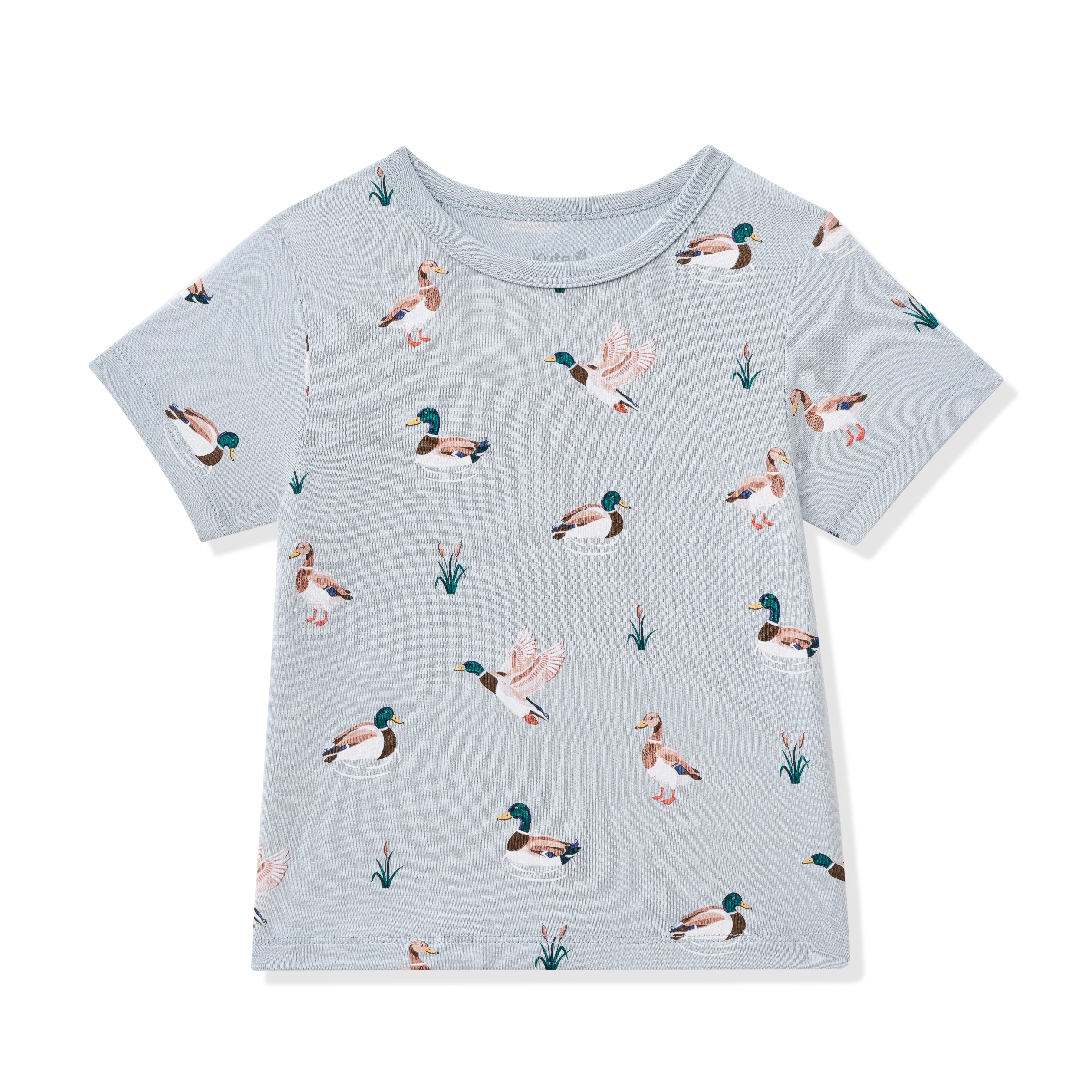 Product photo of the Toddler Basic Tee in Mallard Duck shown on a white surface