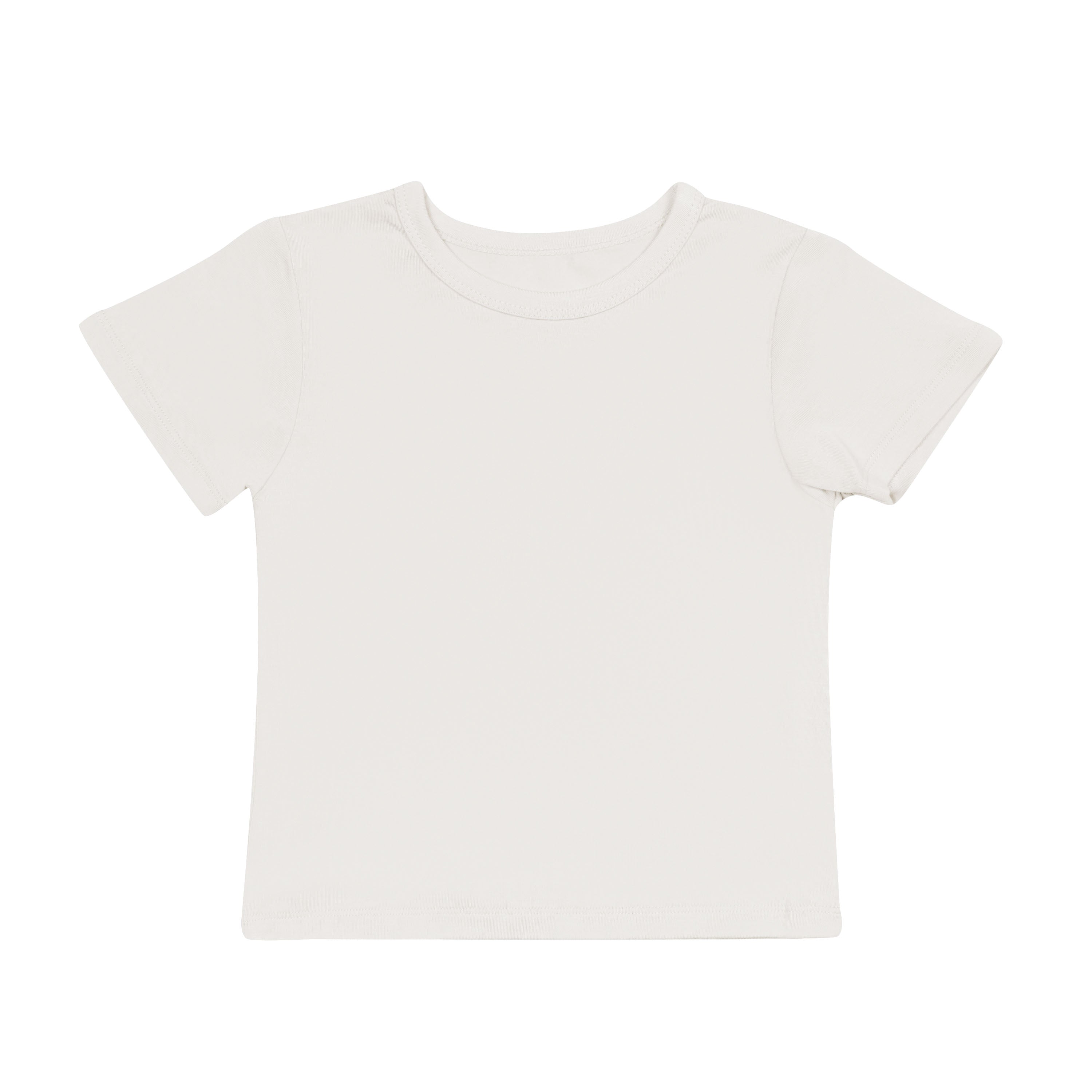 Toddler Basic Tee in Oat Off-White