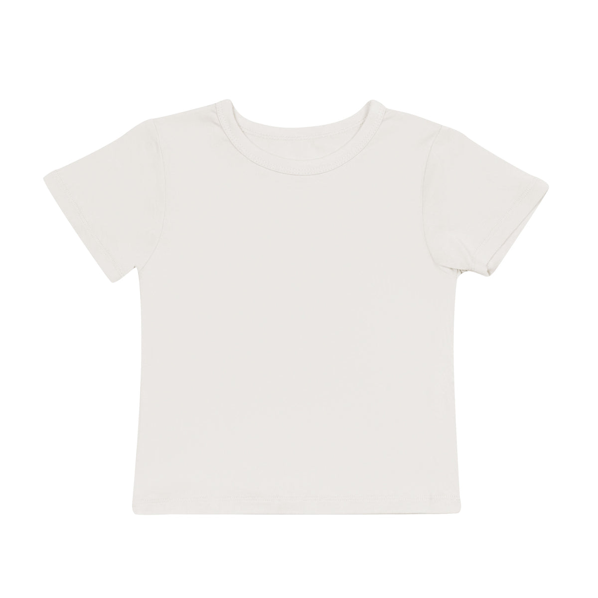 Toddler Basic Tee in Oat Off-White