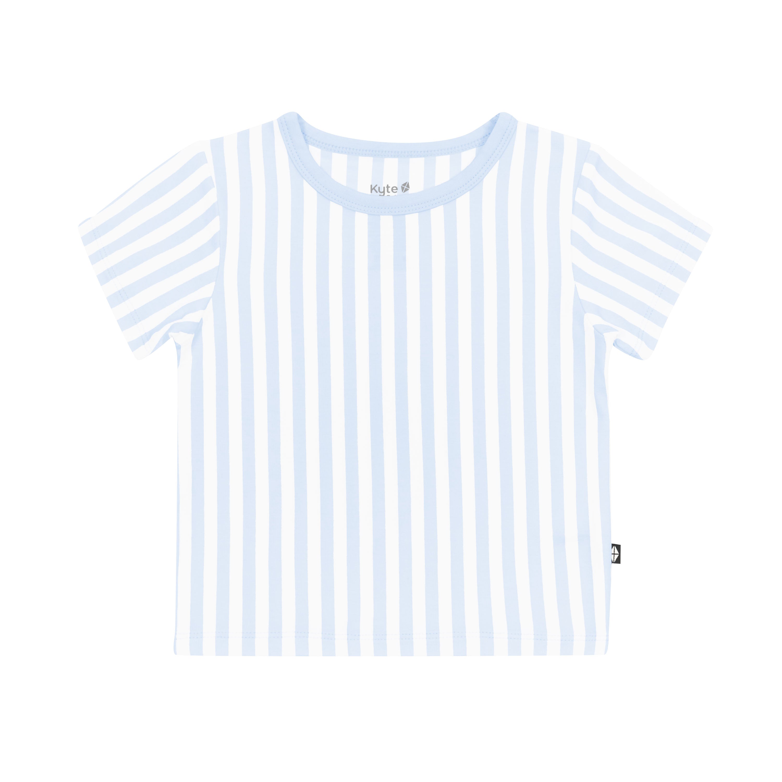 Product photo of the Toddler Basic Tee in Small Mist Stripe