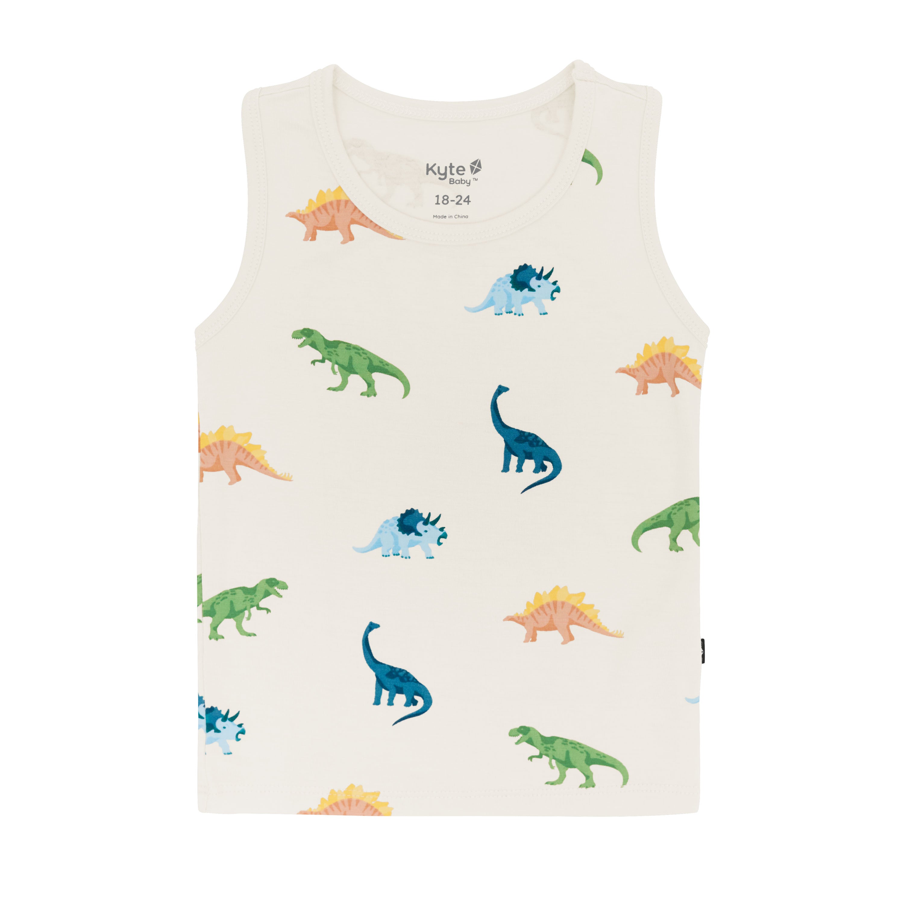 Kyte Baby Toddler Tank Top in Ecru Roar