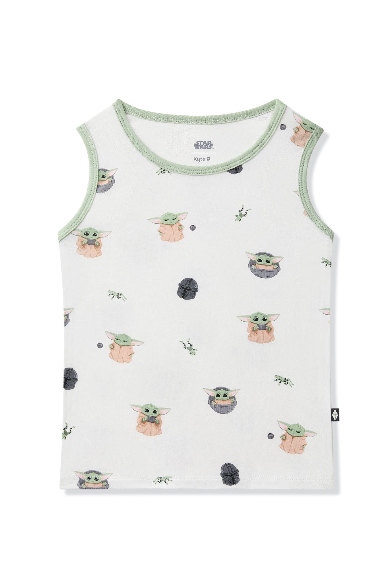 Product photo of the Toddler Tank Top in Grogu™ on a white background