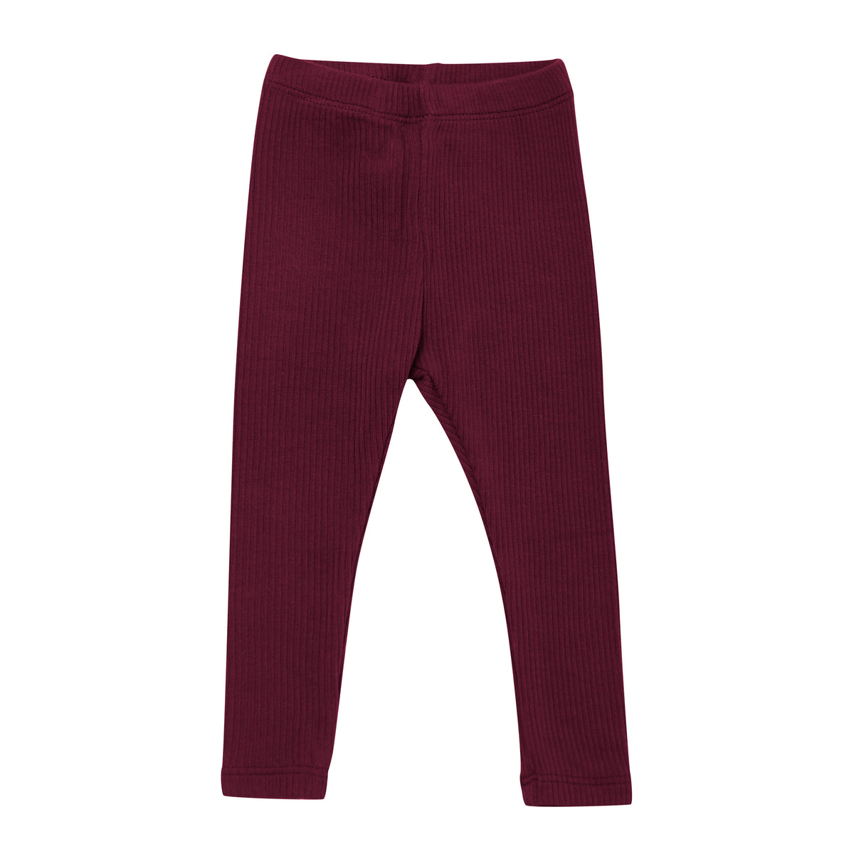 Product photo of the Ribbed Leggings in Burgundy