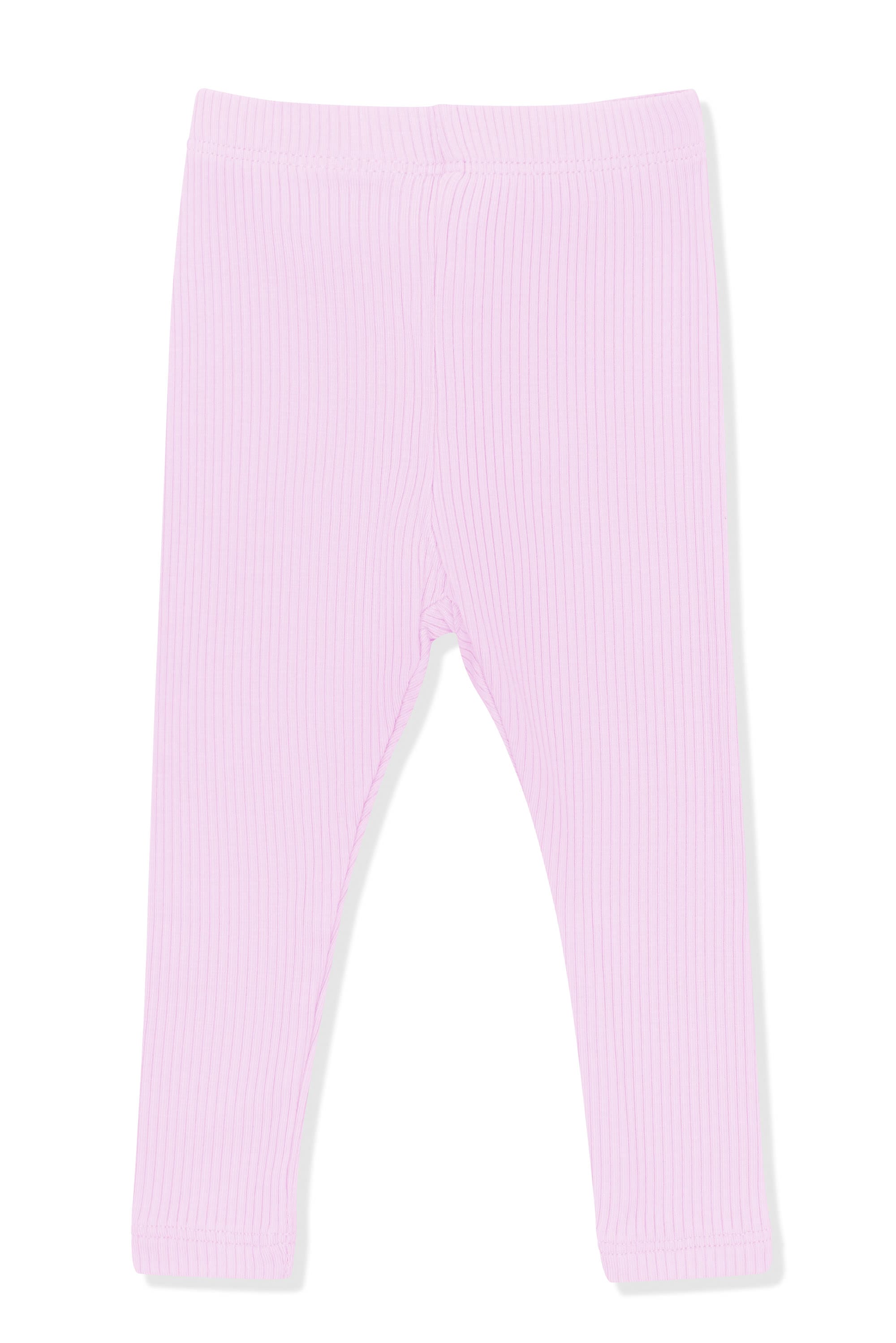 Product photo of the Ribbed Leggings in Thistle on a white surface