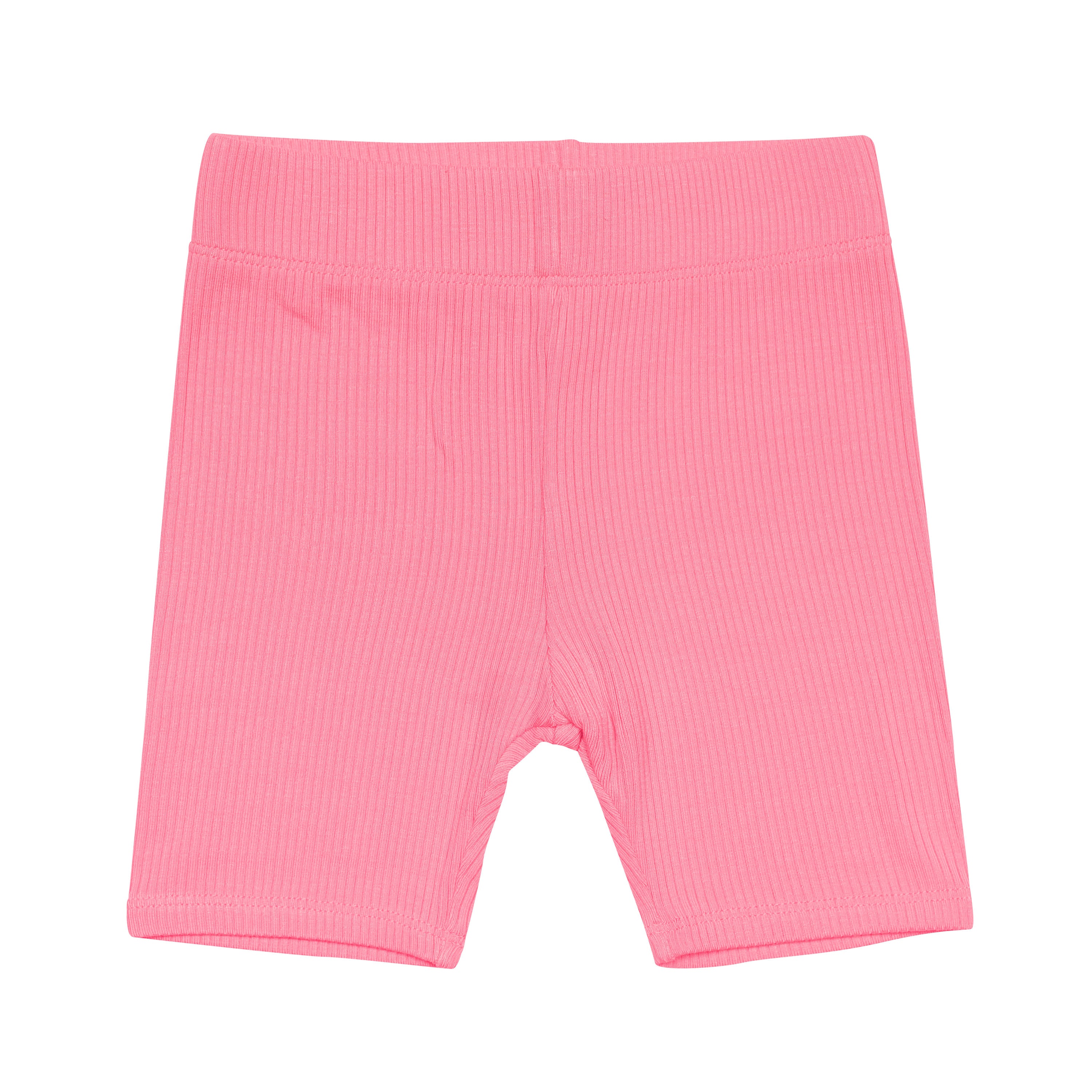 Ribbed Toddler Biker Shorts in Guava Pink