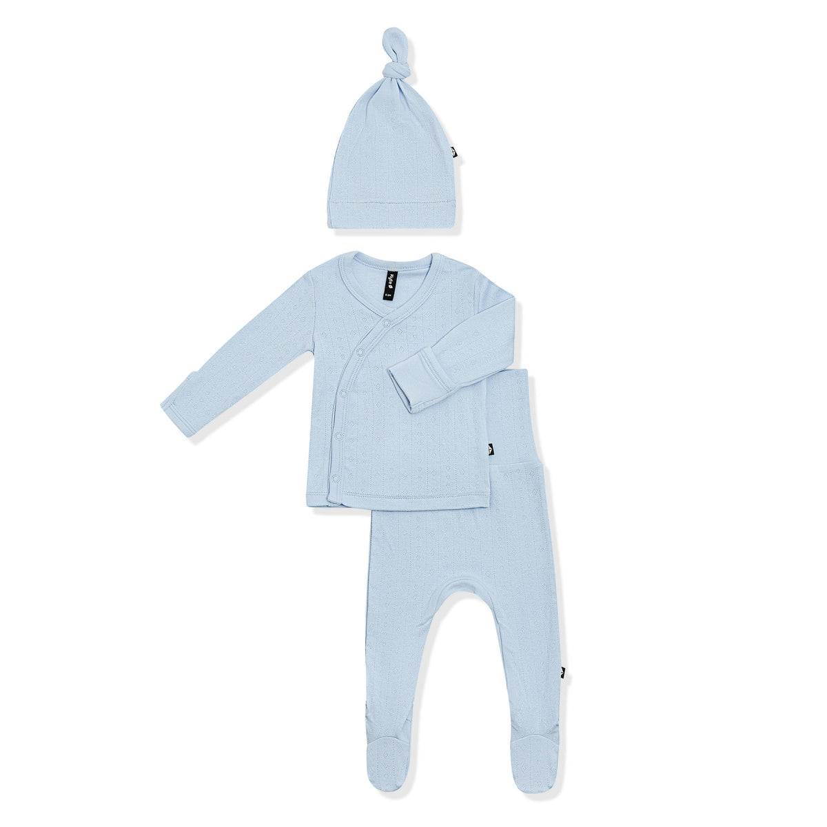 Product photo of the Pointelle Take Me Home Set with Cap in Breeze
