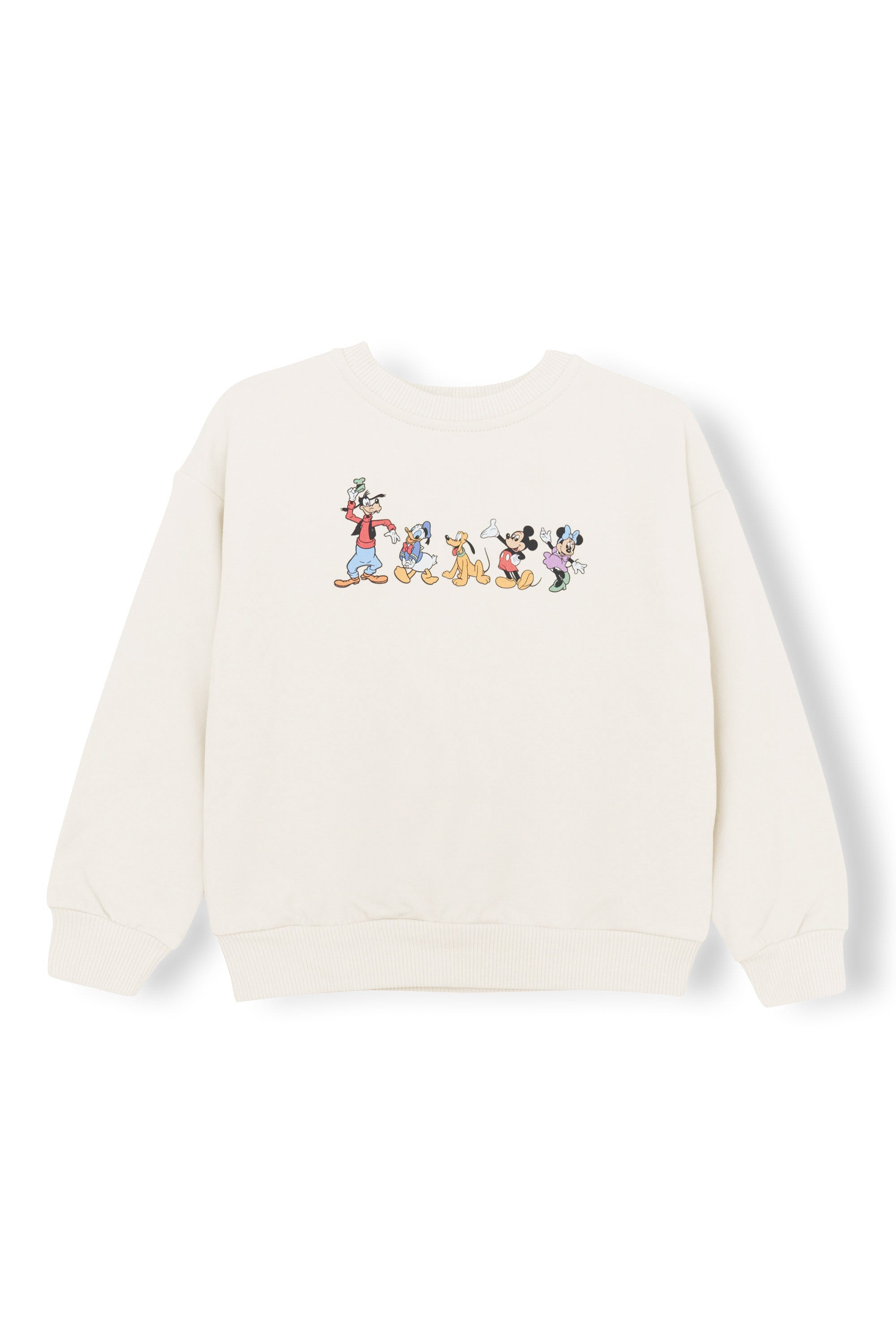 Sweatshirt in Mickey and Friends print on Ecru background