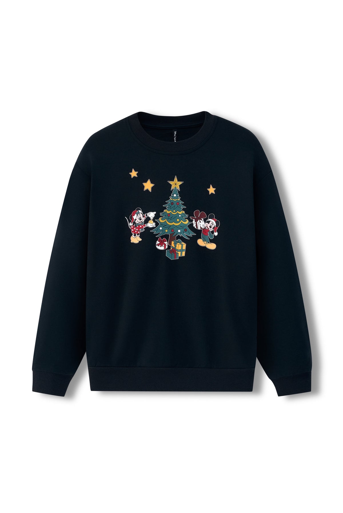 Women's Sweatshirt in Mickey & Friends Christmas on Ice color on a white background