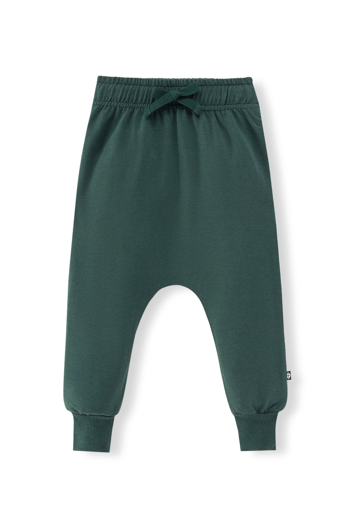 Harem Pants in Cypress color on a white background