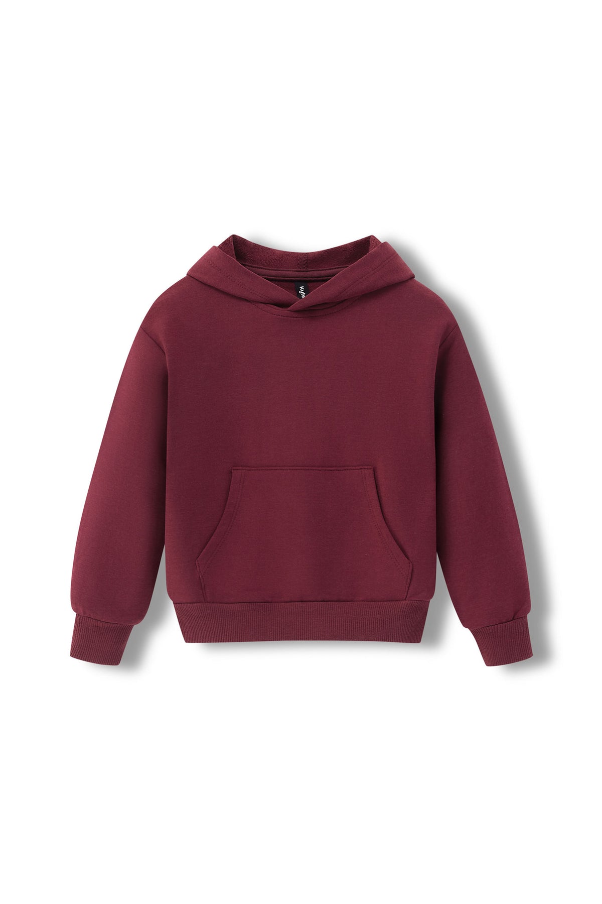Hoodie in Burgundy color on a white background