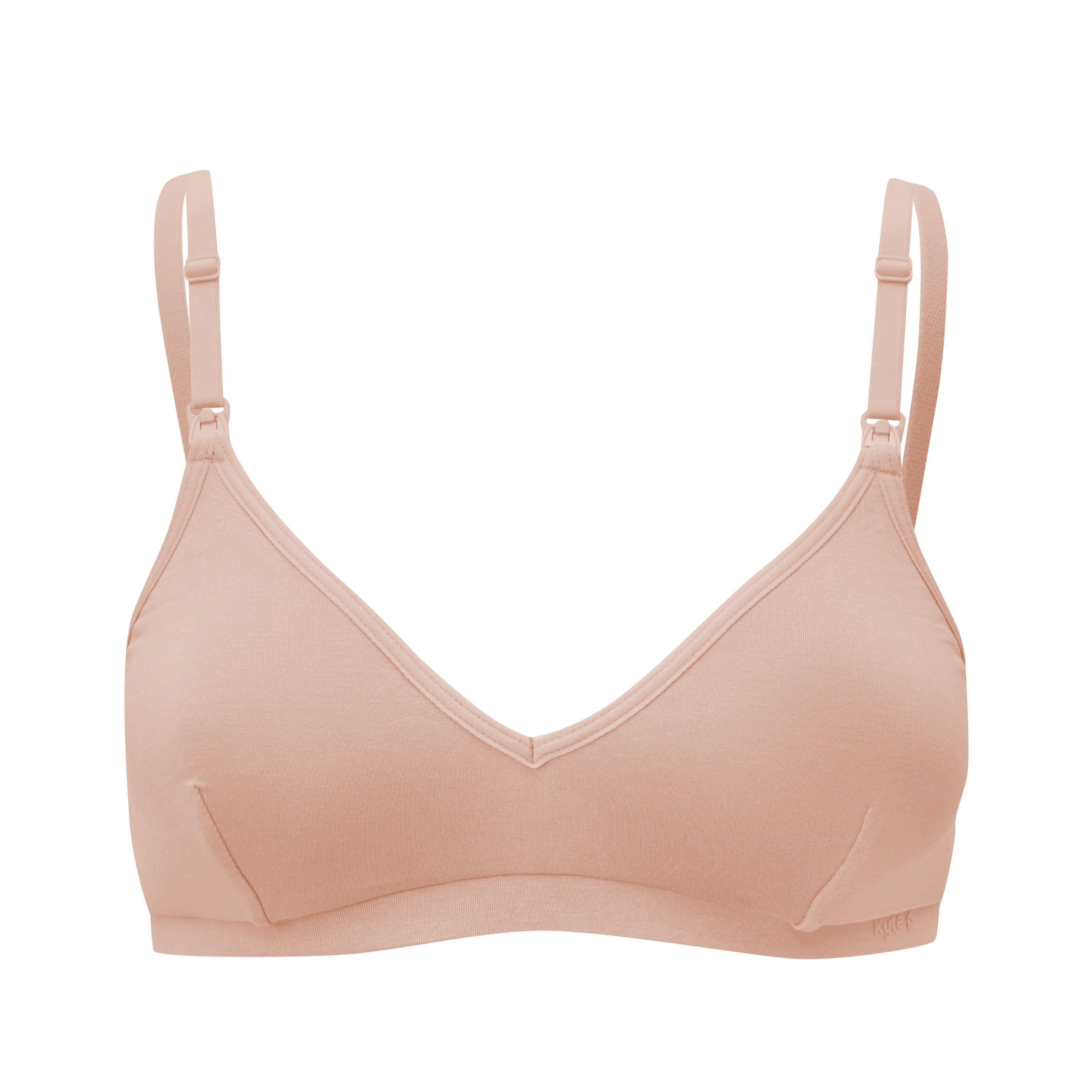 Front view of Women's Nursing Bra in Chai
