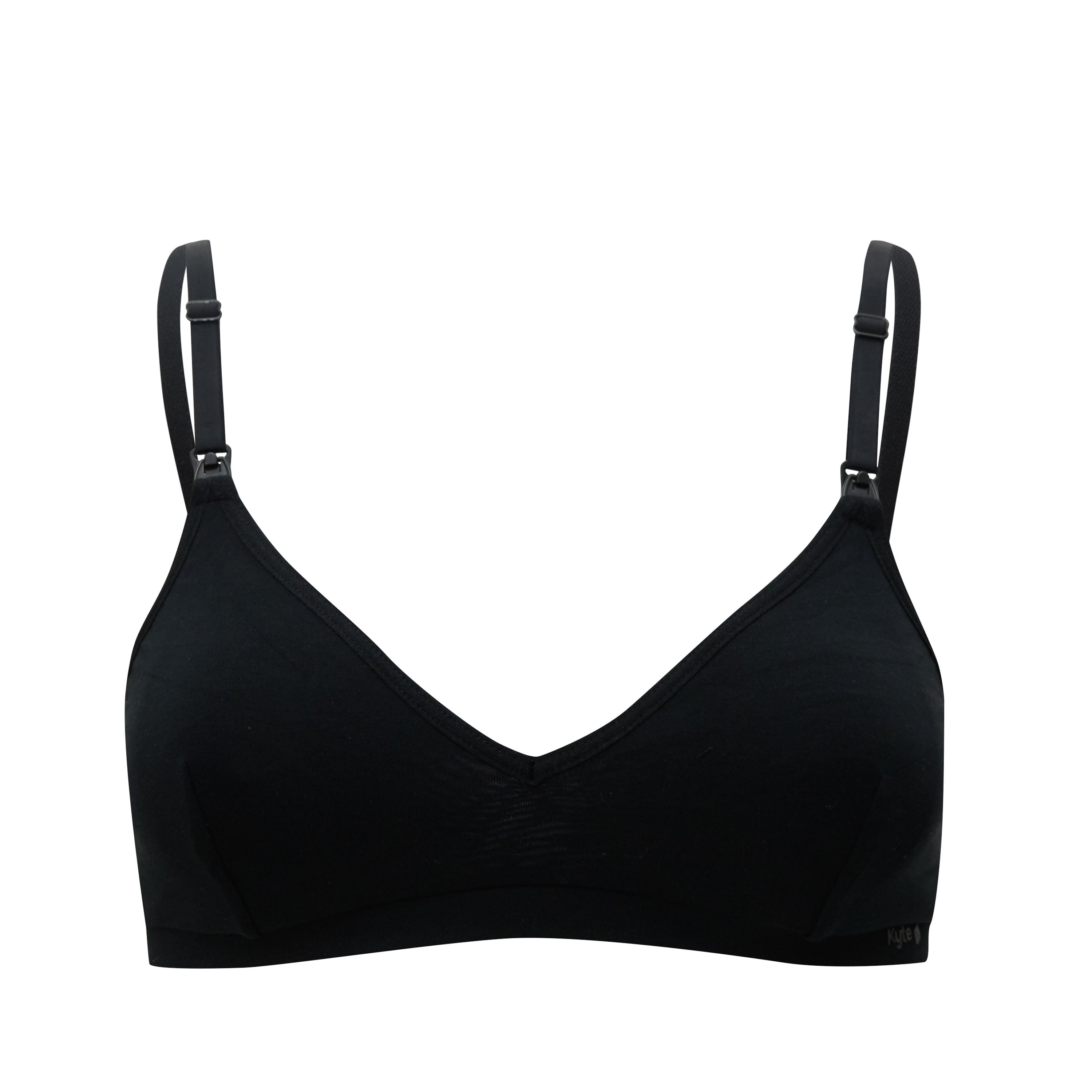 Front view of Women's Nursing Bra in Midnight