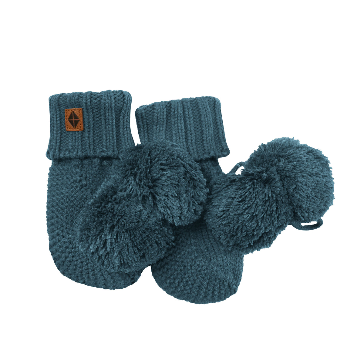 Product photo of the Knit Booties in Atlantic