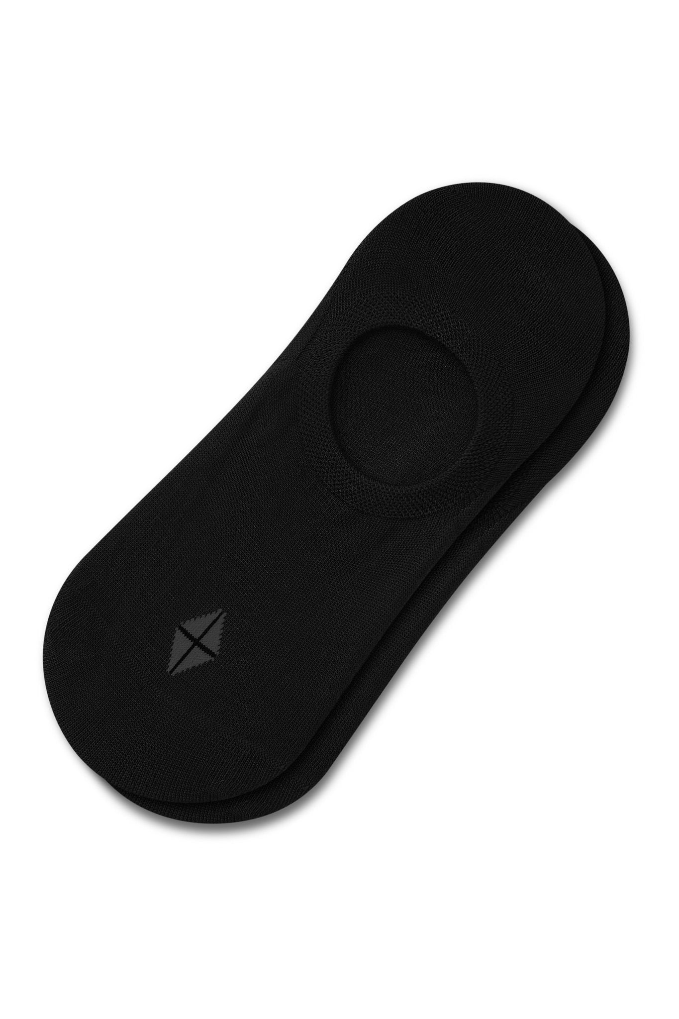 Women's No Show Socks in Midnight laying flat on a white background.