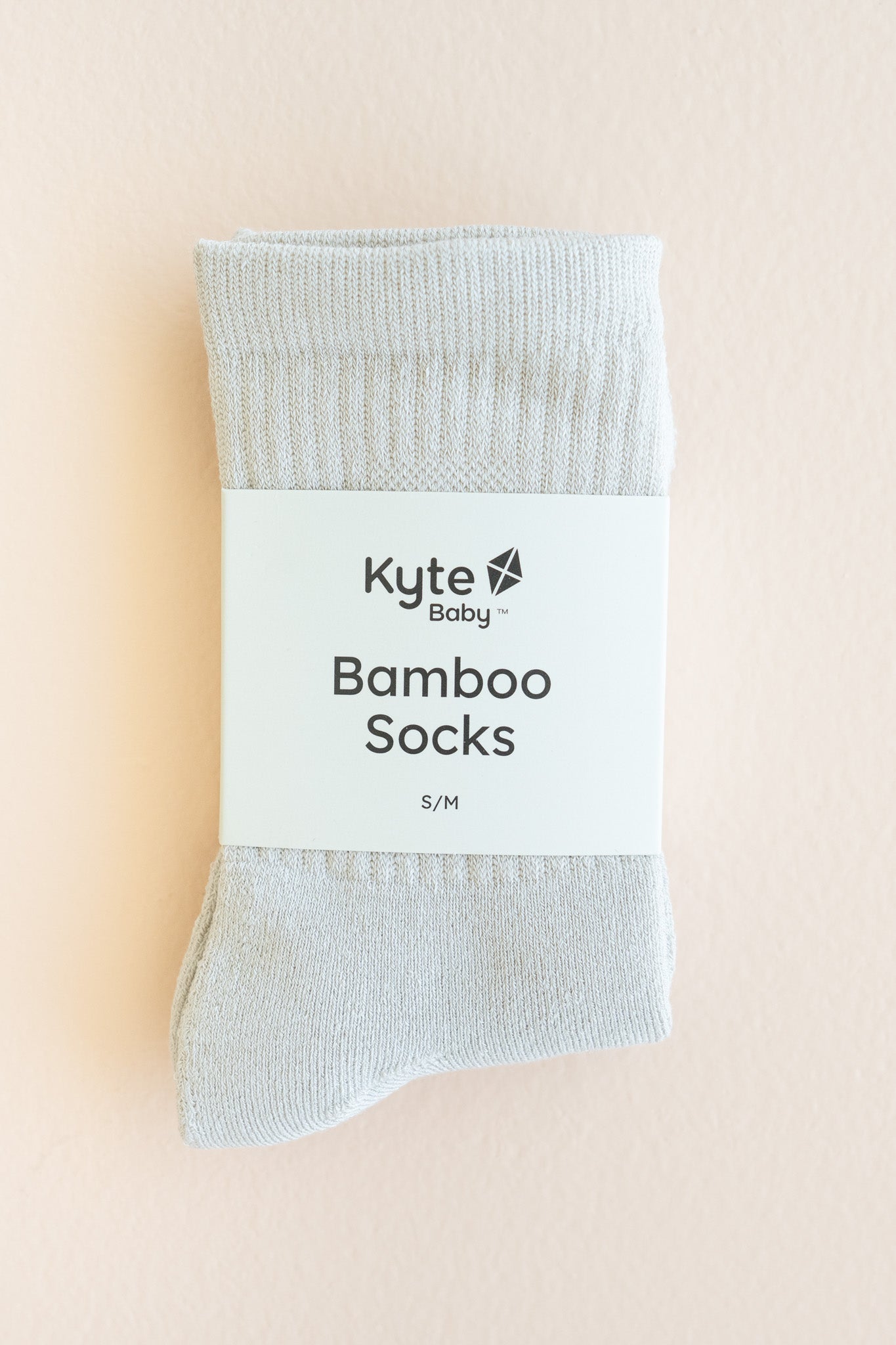 Adult Crew Socks in Oat shown in packaging