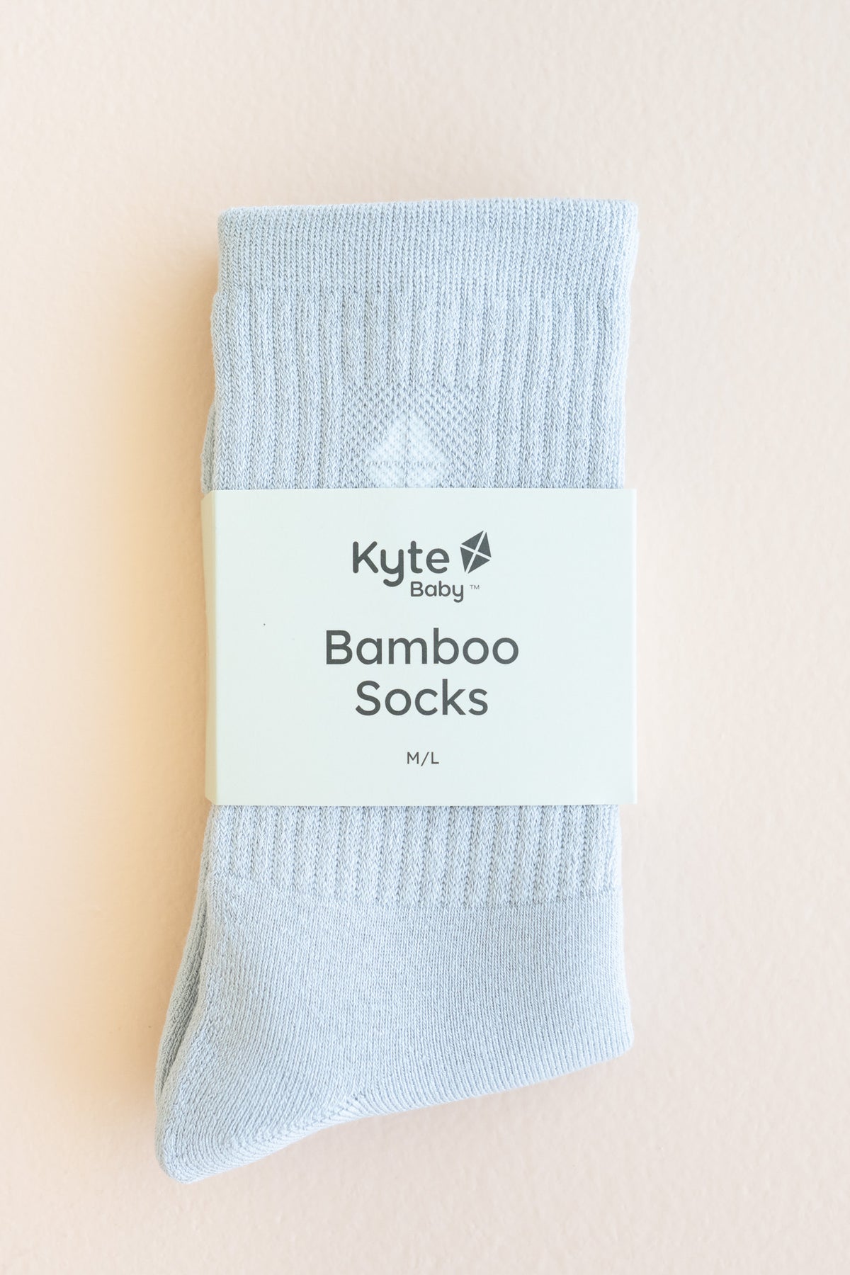 Adult Crew Socks in Storm shown in packaging