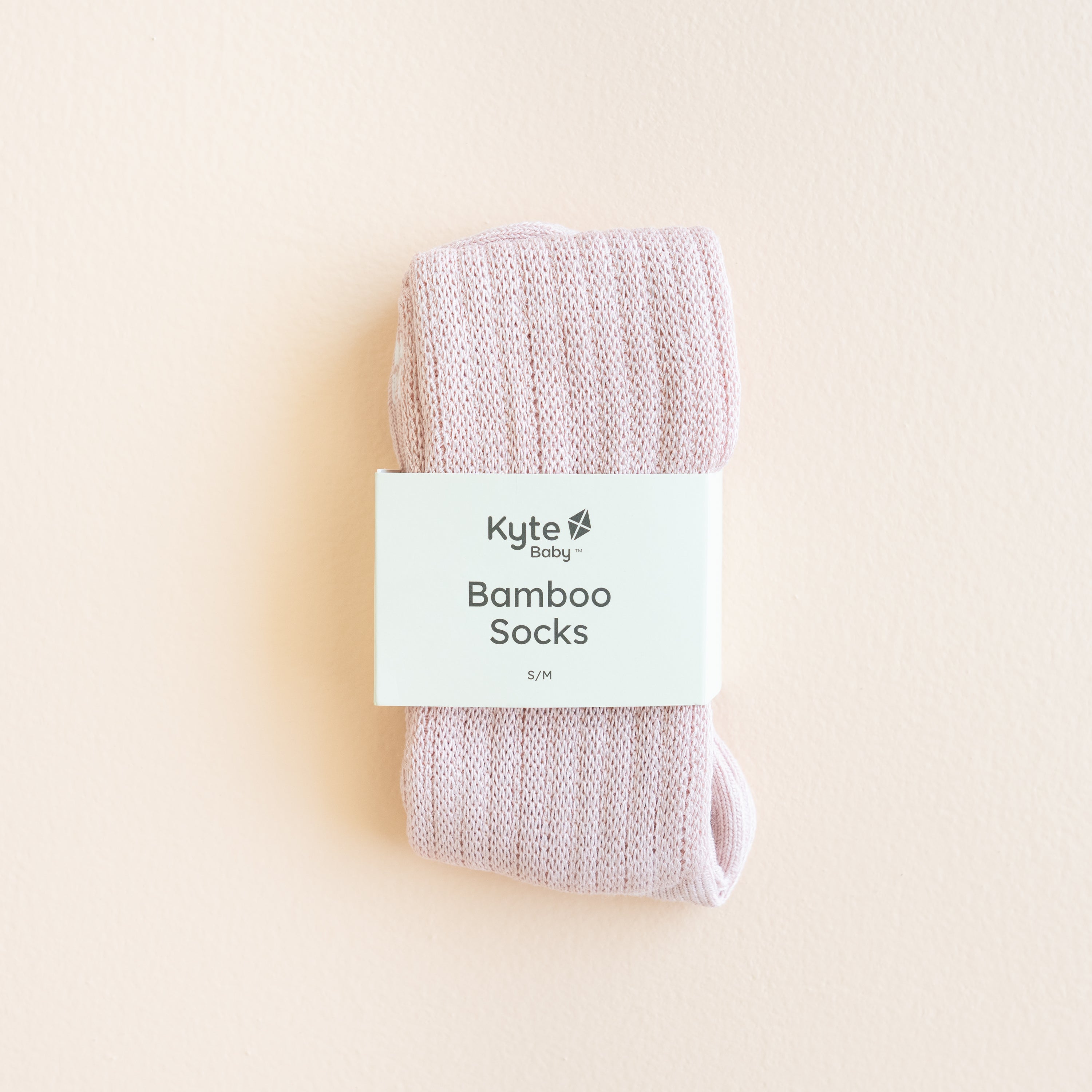 Adult Scrunch Socks in Blush shown in its packaging