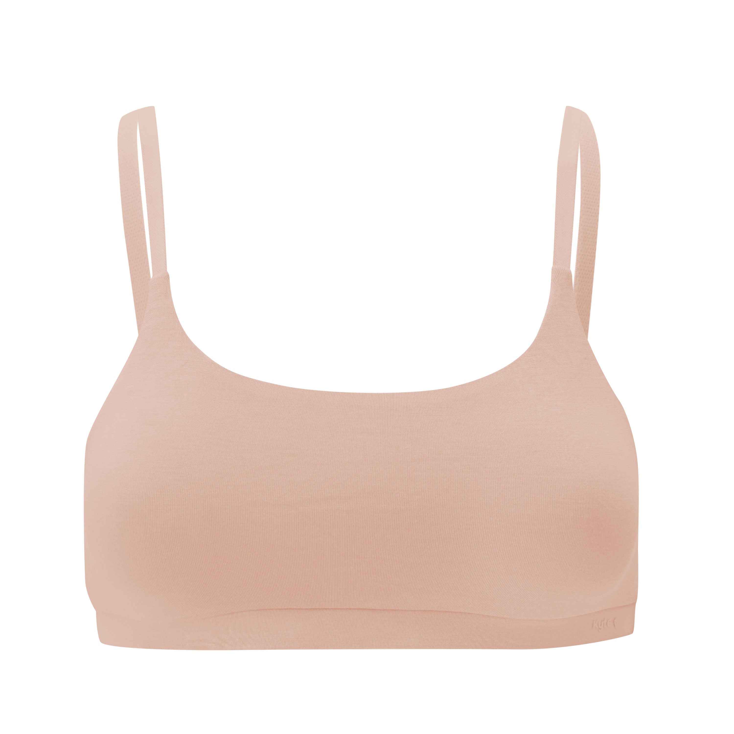 front view of Women's Scoop Neck Bralette in Chai