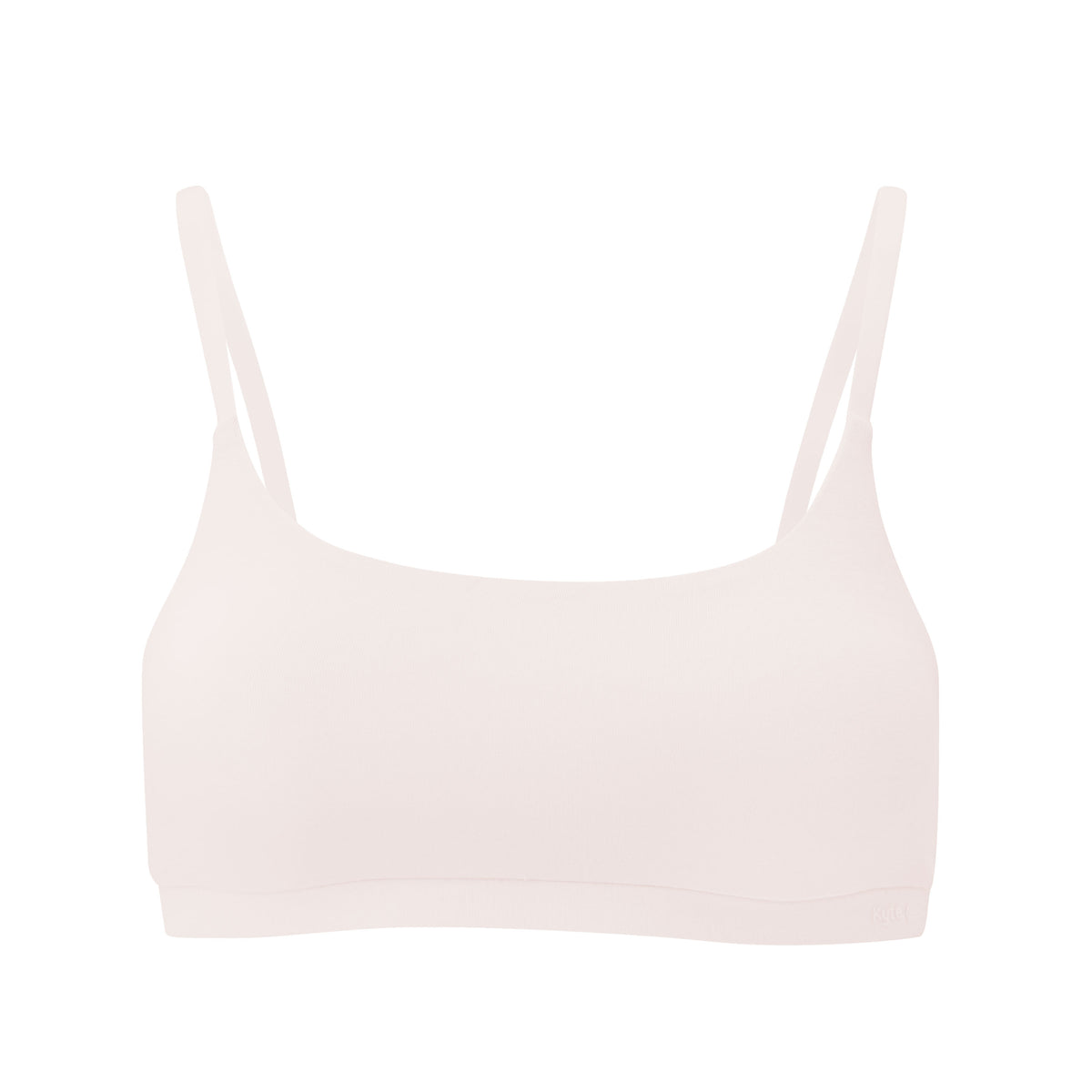 front view of Women's Scoop Neck Bralette in Blonde