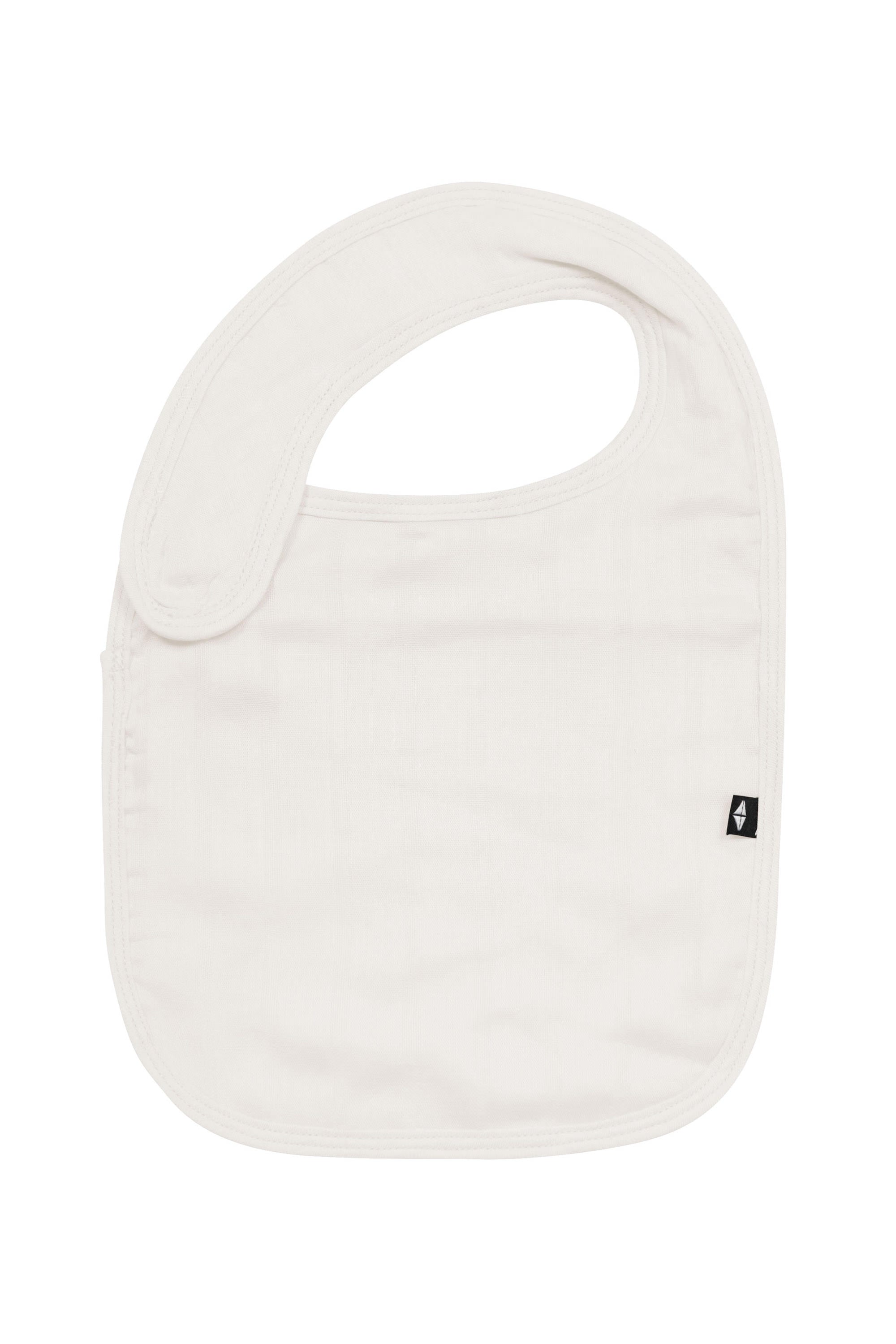 Front of Kyte Baby Muslin Bib in Oat