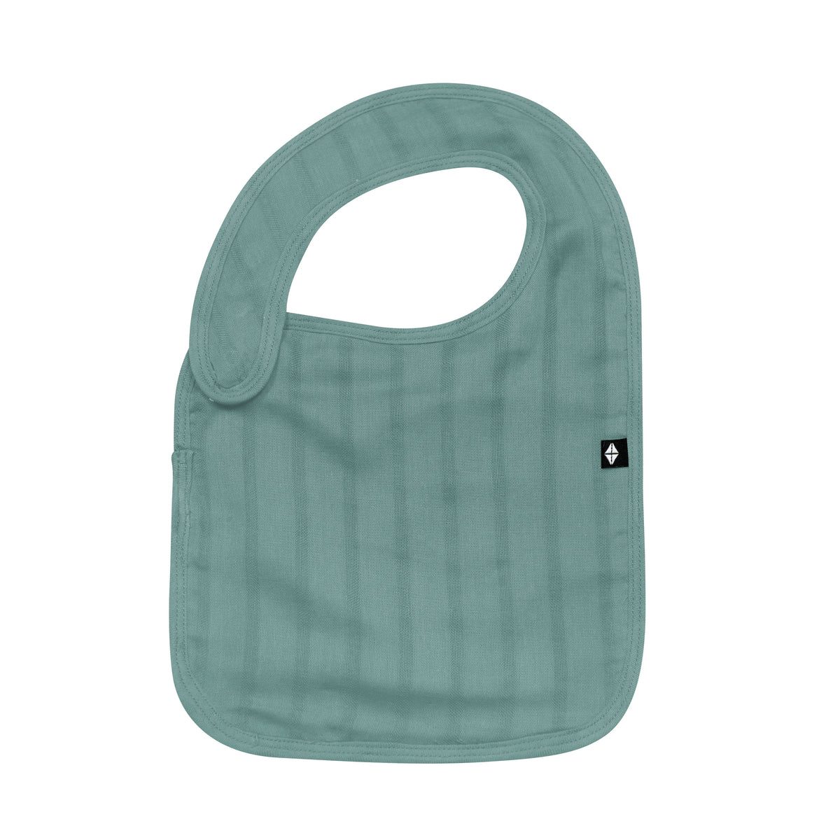 Front of Bamboo Muslin Bib in Pine