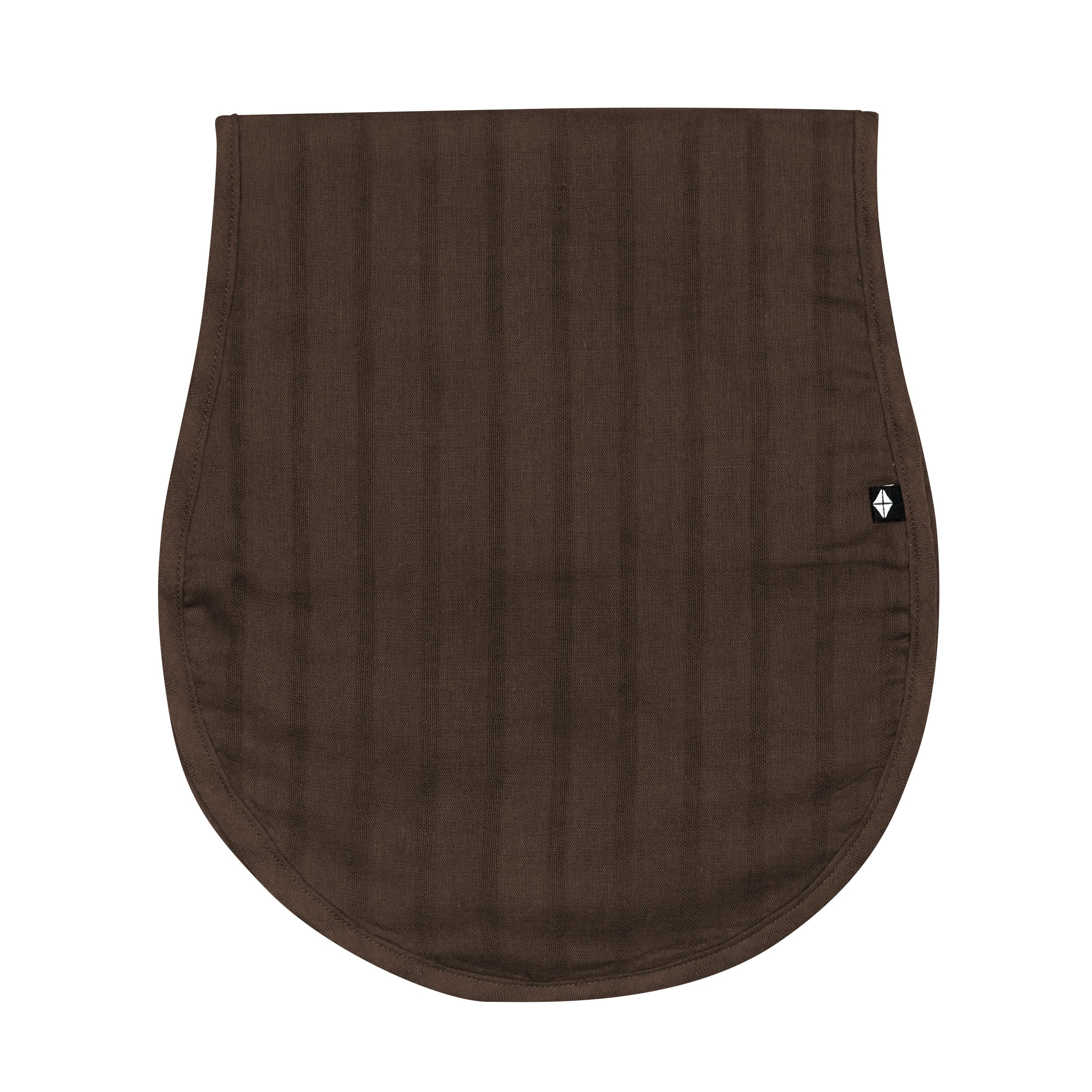 Bamboo Muslin Burp Cloth in Espresso Brown