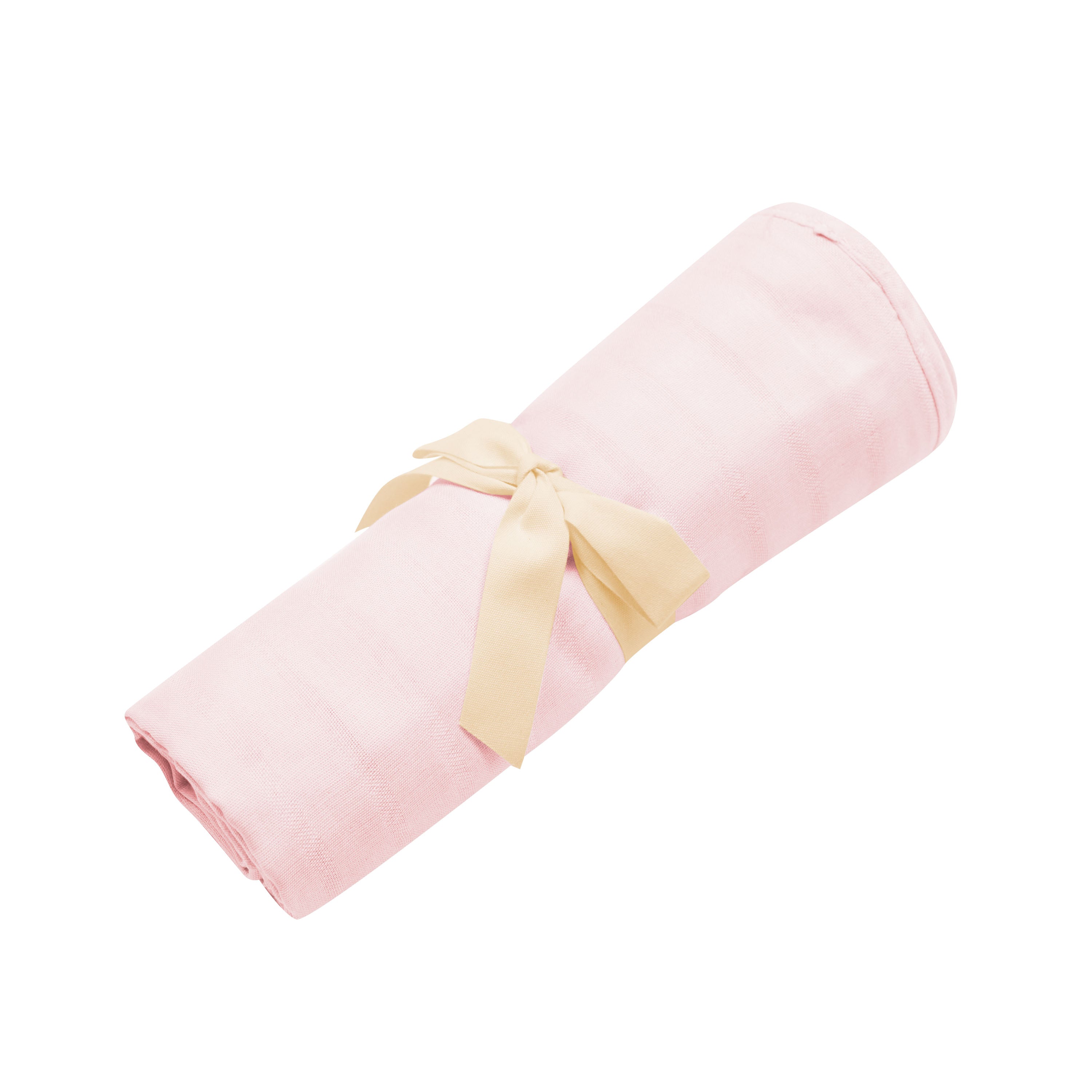 Bamboo Muslin Swaddle Blanket in Ballet Pink
