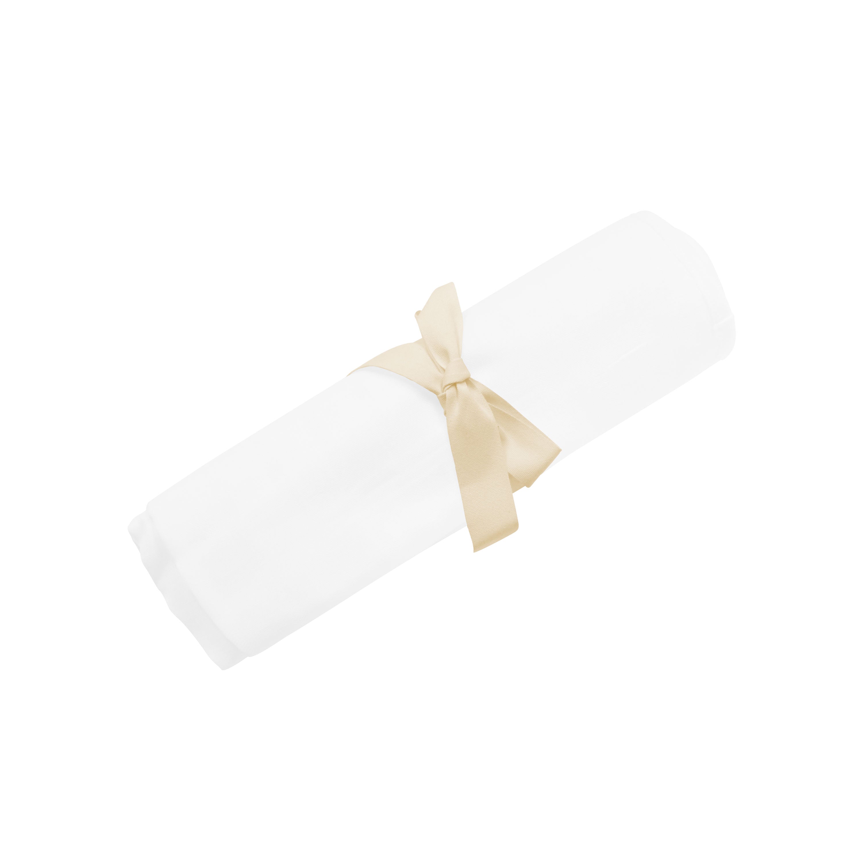 Bamboo Muslin Swaddle Blanket in Cloud White