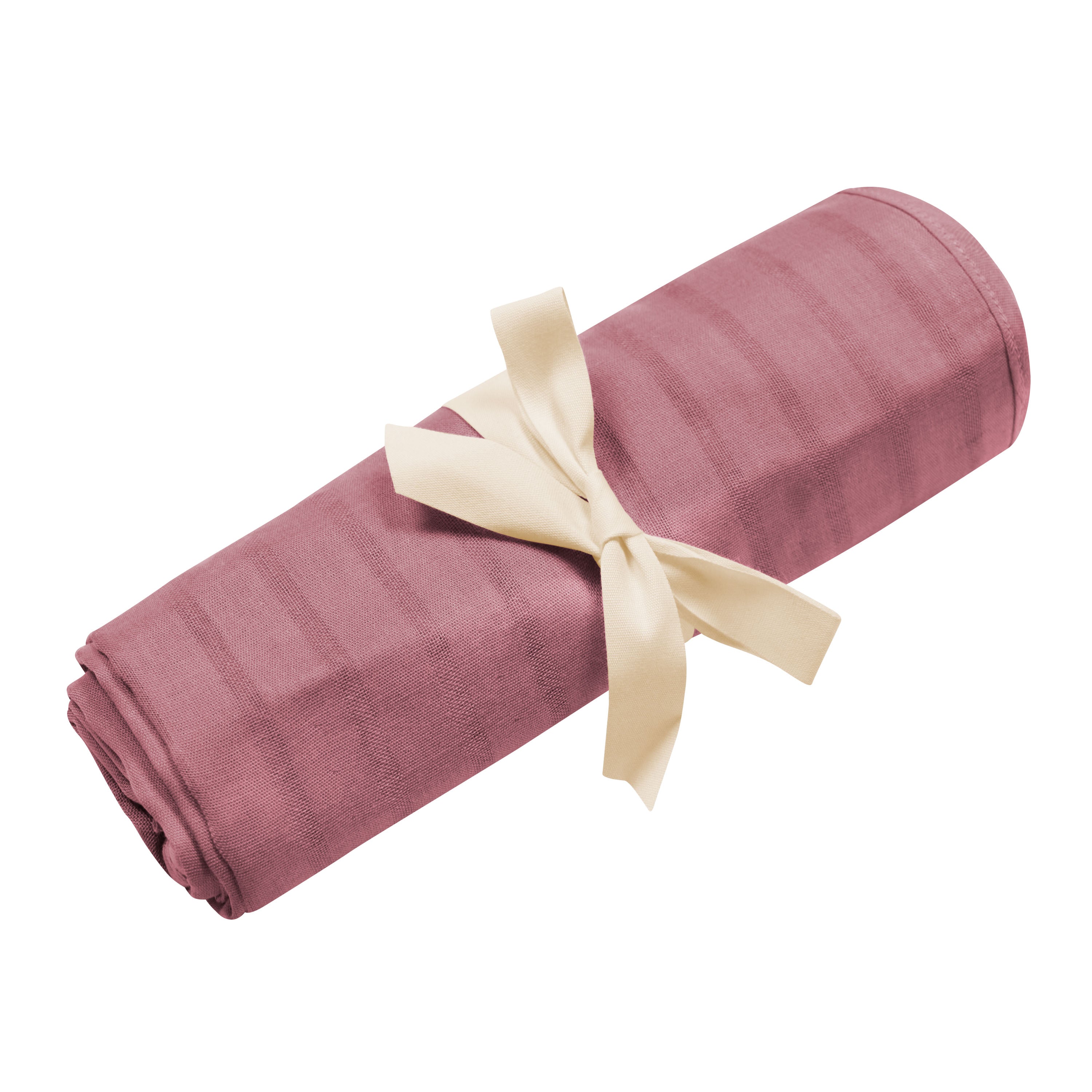 Bamboo Muslin Swaddle Blanket in Dusty Rose Pink