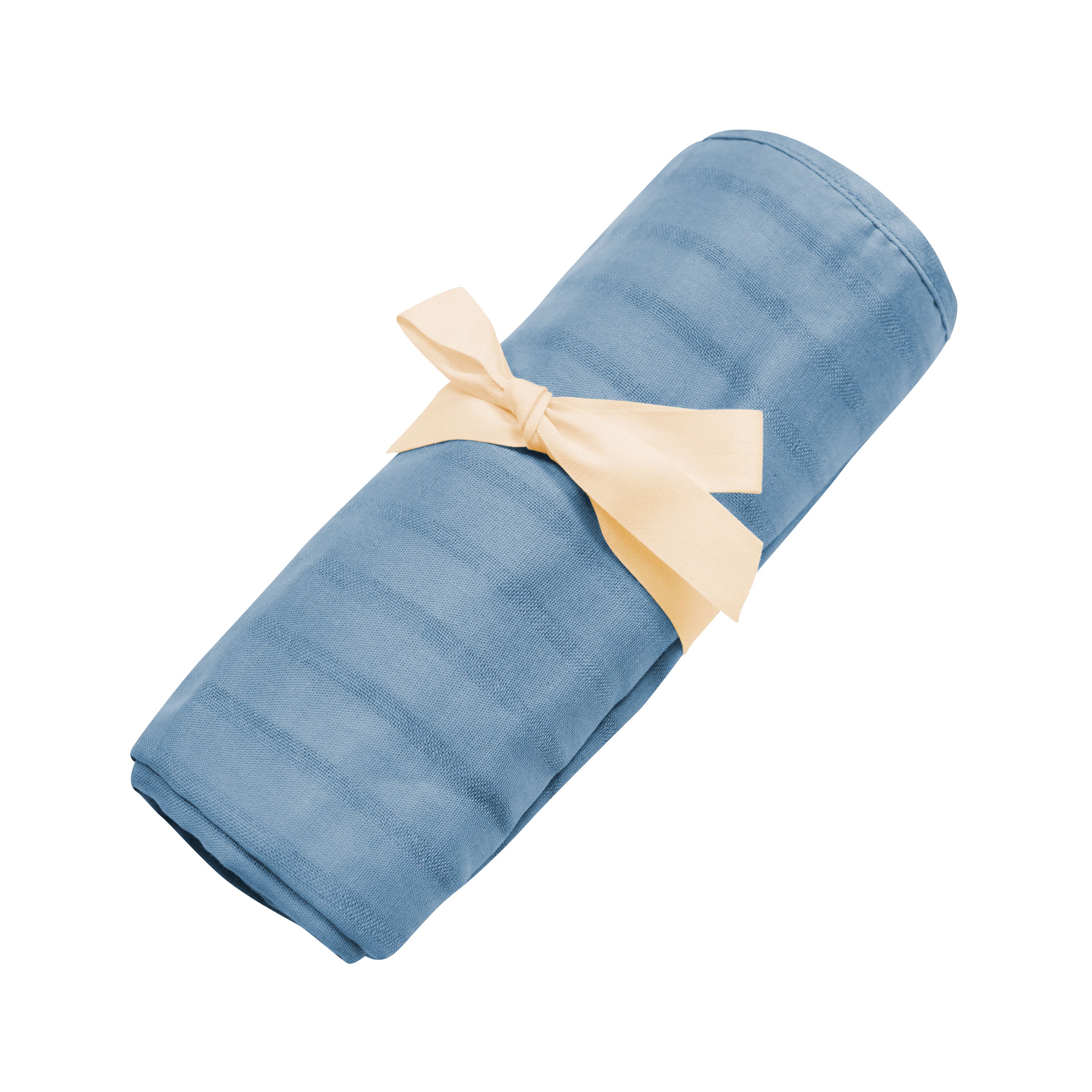 Bamboo Muslin Swaddle Blanket in Slate Blue