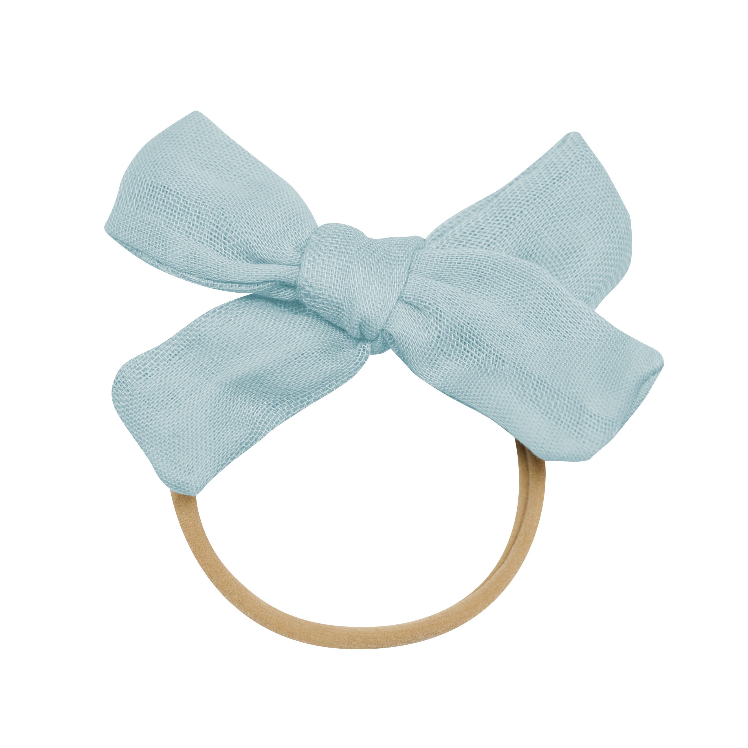 Medium Bamboo Muslin Bow in Mist
