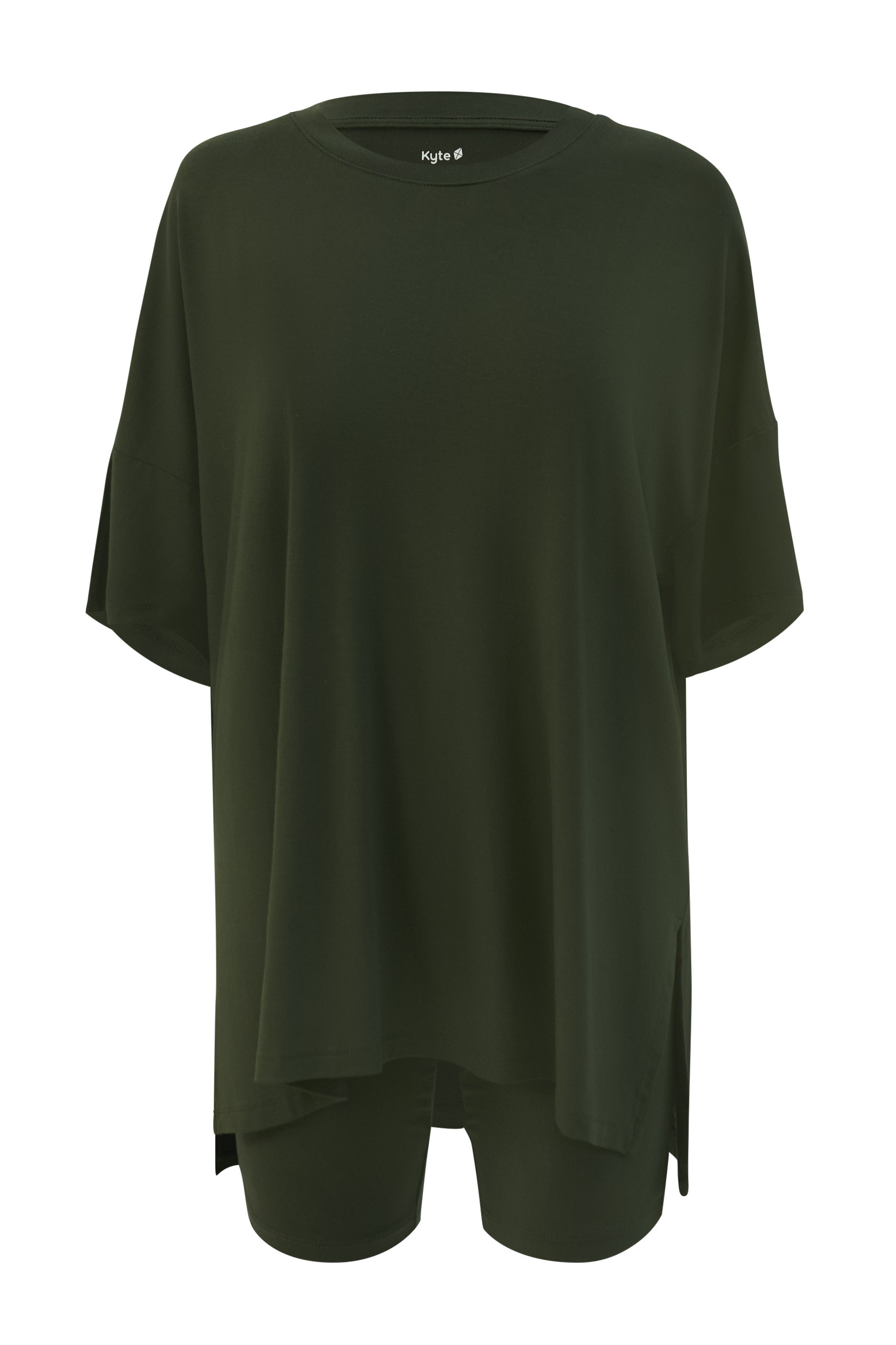 Front view of Women’s Biker Short Set in Fir