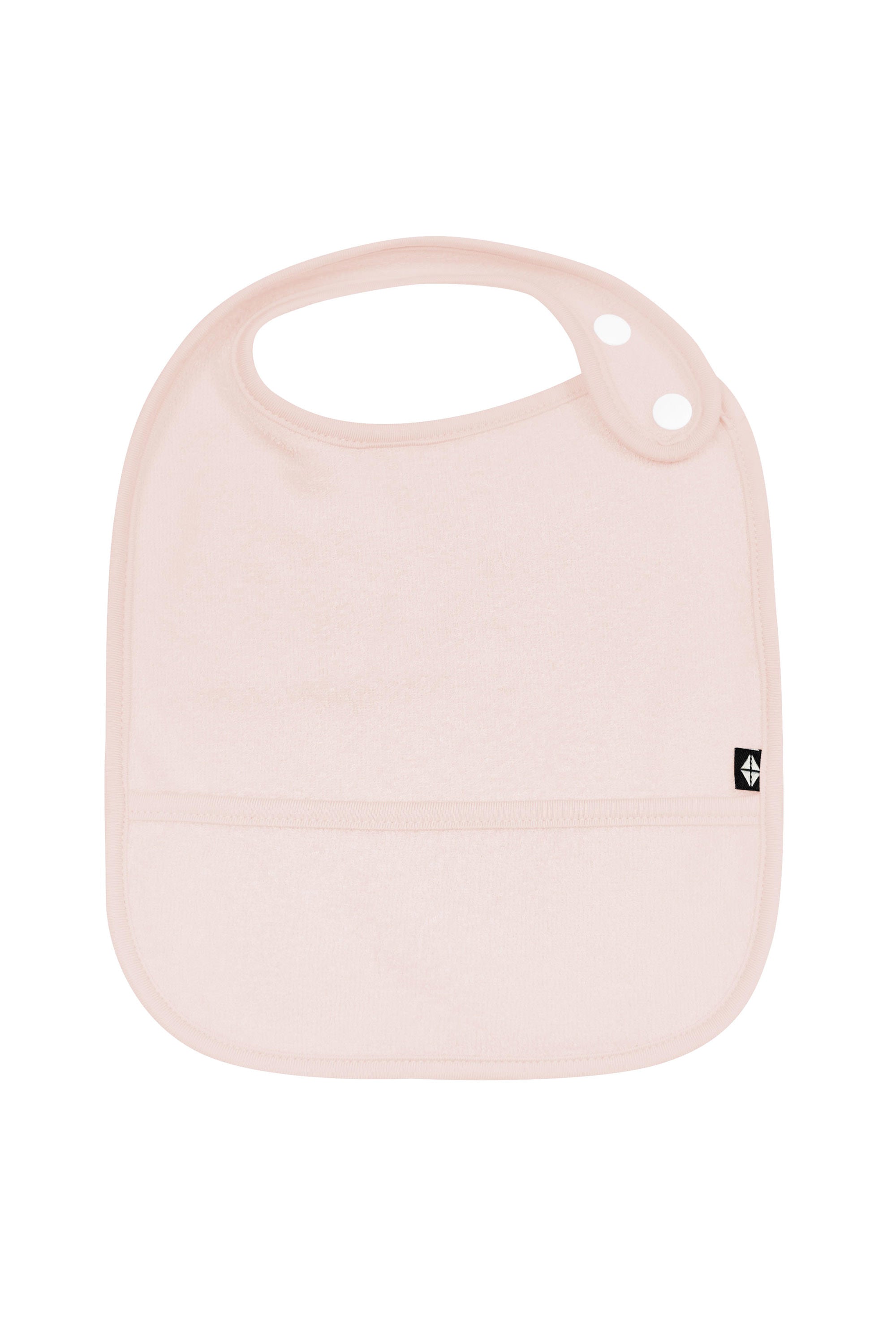Terry Pocket Bib in Blush