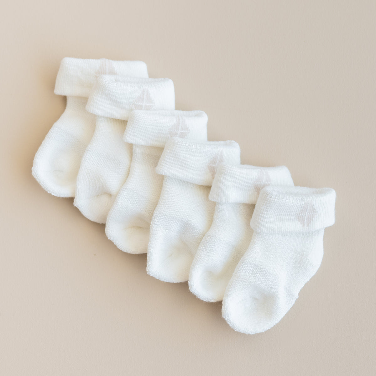 Infant 3-Pack Socks in Cloud white